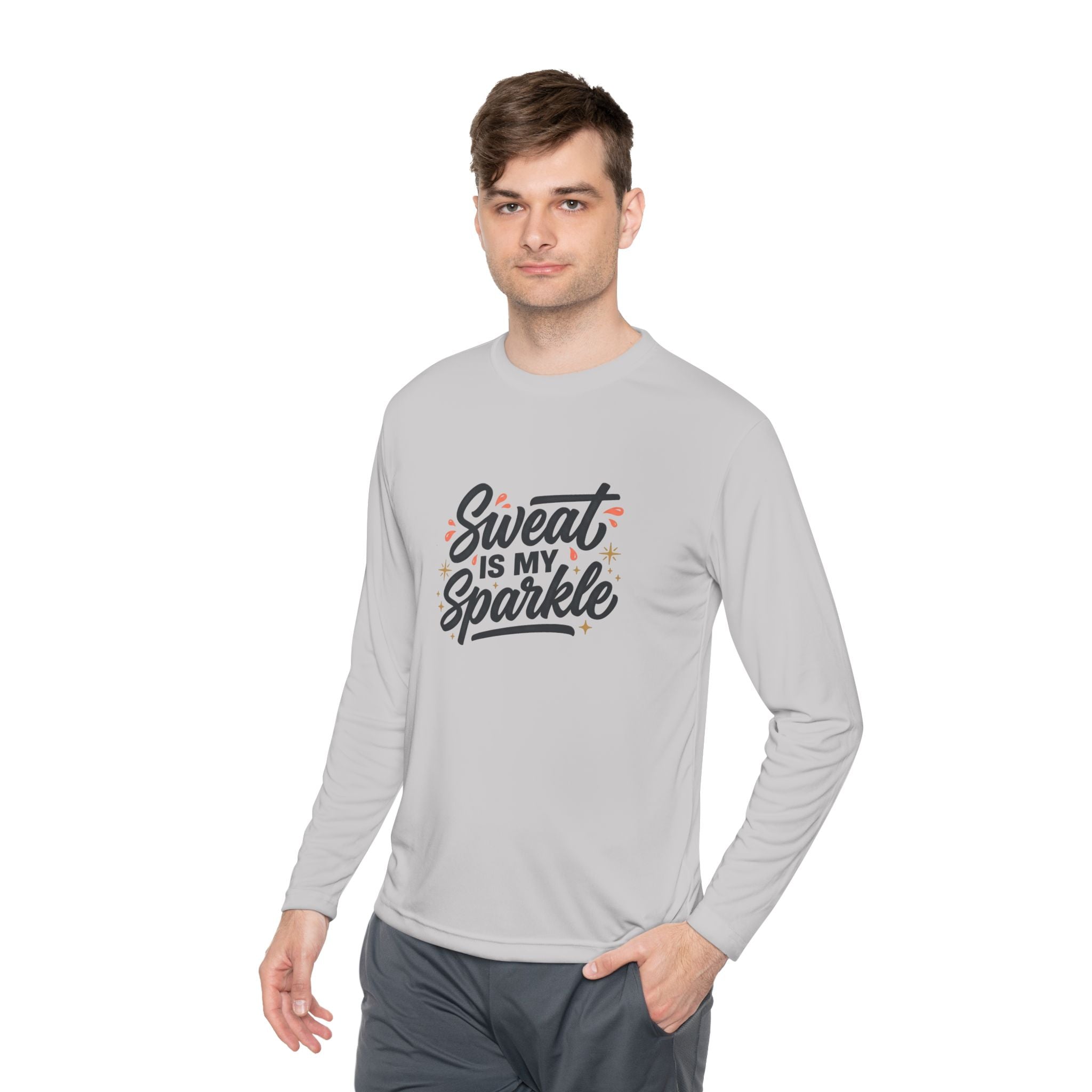 Sweat is My Sparkle Unisex Lightweight Long Sleeve Tee