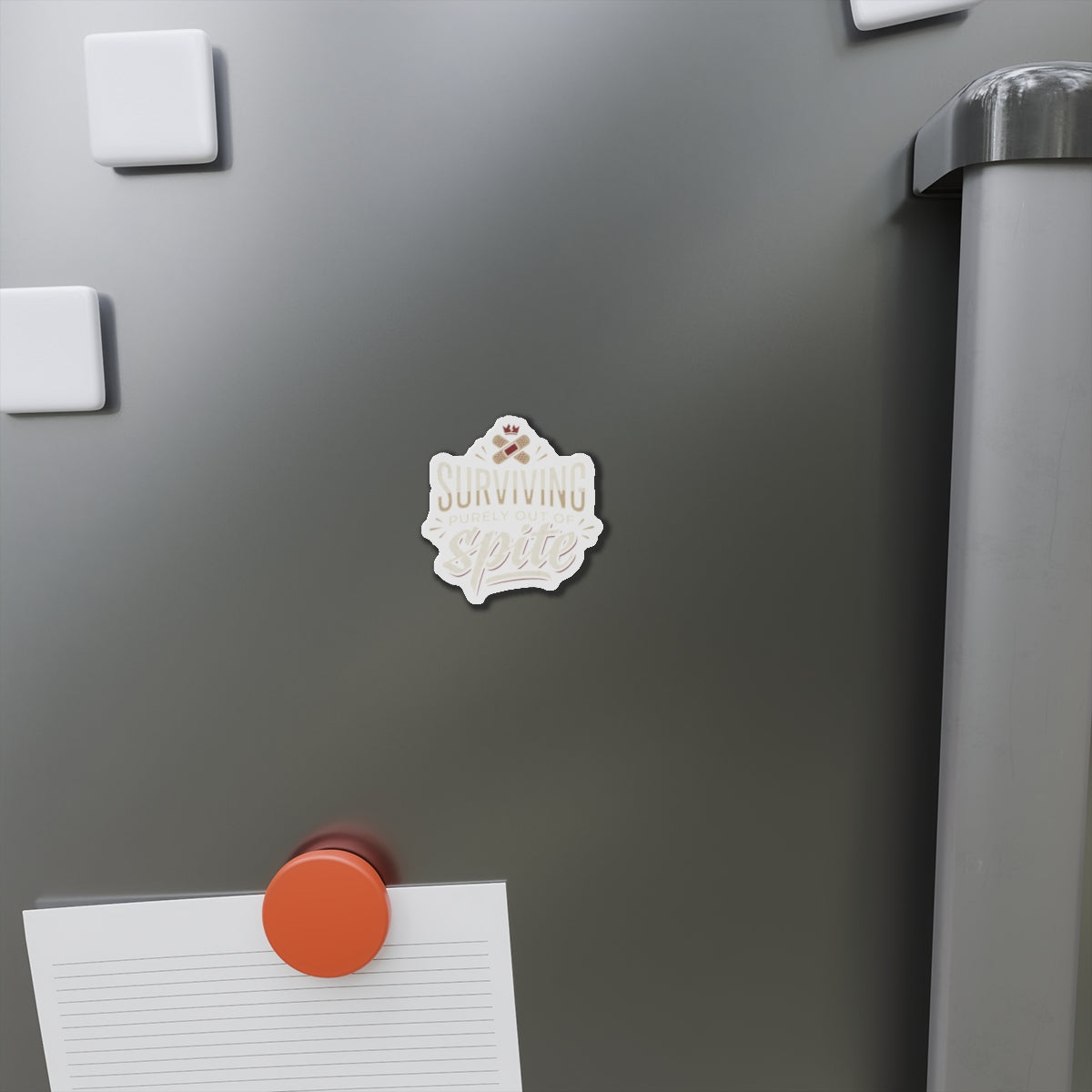 Surviving Purely Out of Spite Die-Cut Magnets