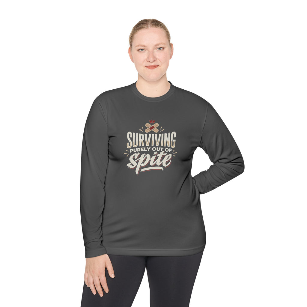 Surviving Purely Out of Spite Unisex Lightweight Long Sleeve Tee
