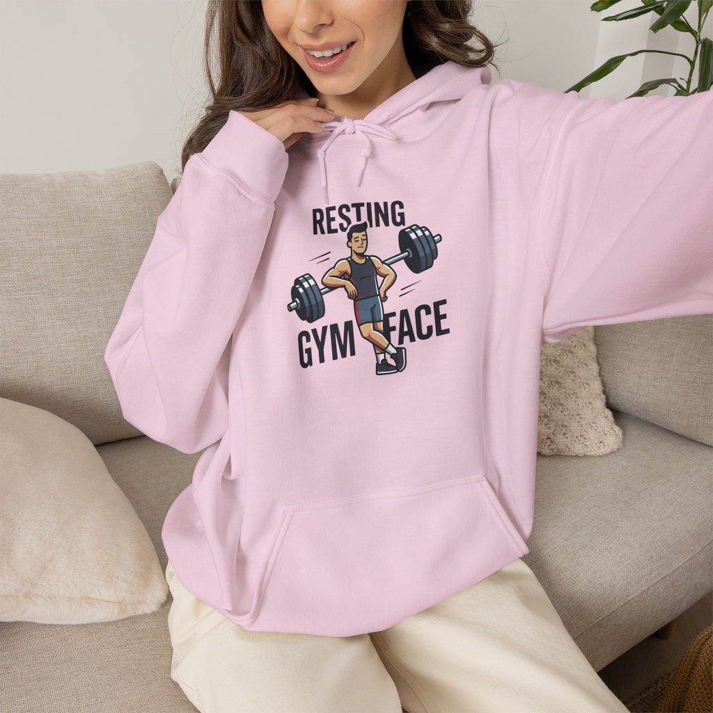Resting Gym Face Unisex Heavy Blend™ Hooded Sweatshirt