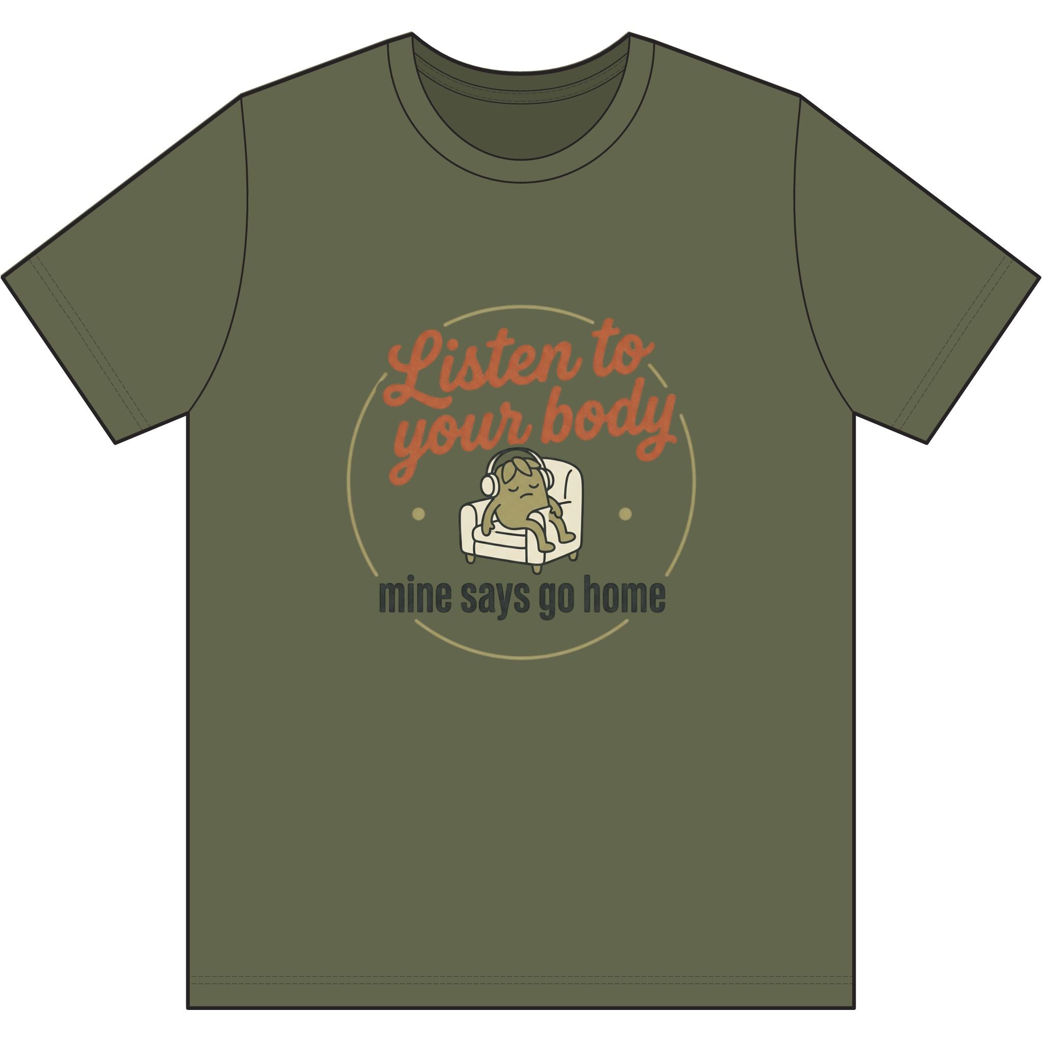 Listen to Your Body Dri-Power 100% Polyester T-Shirt