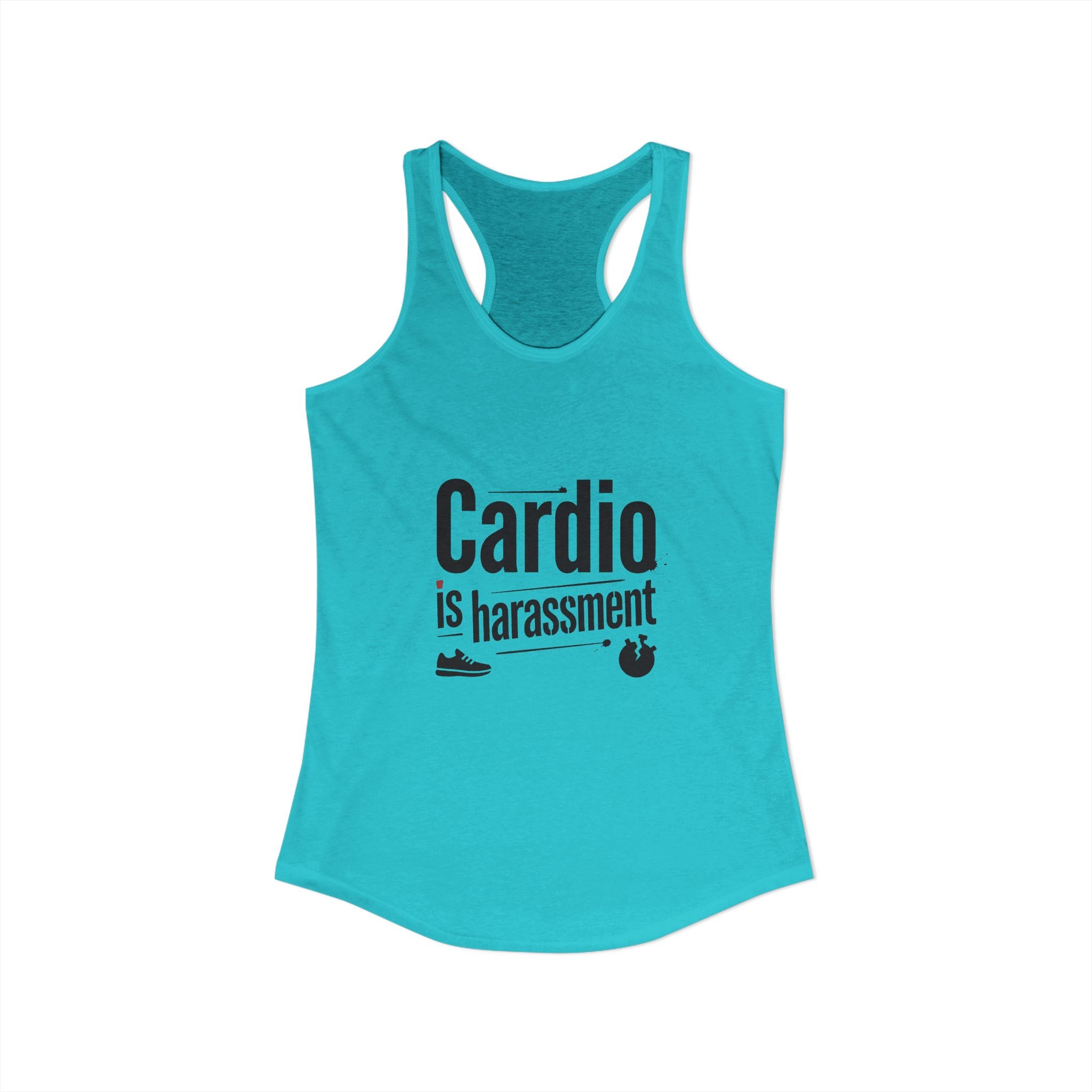 Cardio is Harassment Women's Ideal Racerback Tank