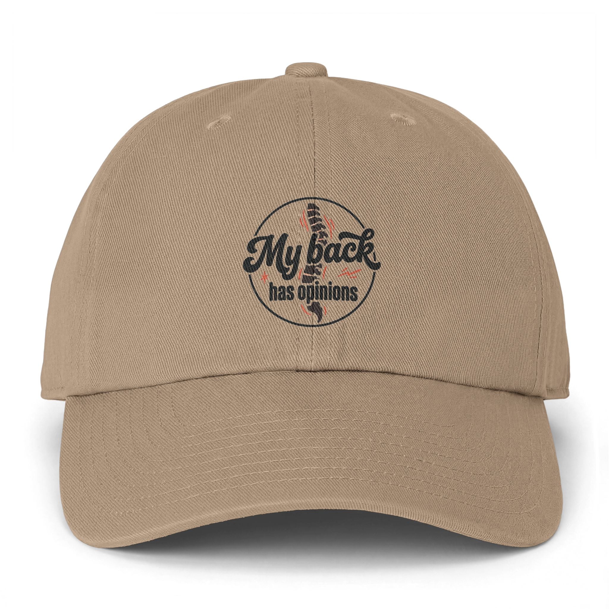 My Back Has Opinions Clean Up Cap