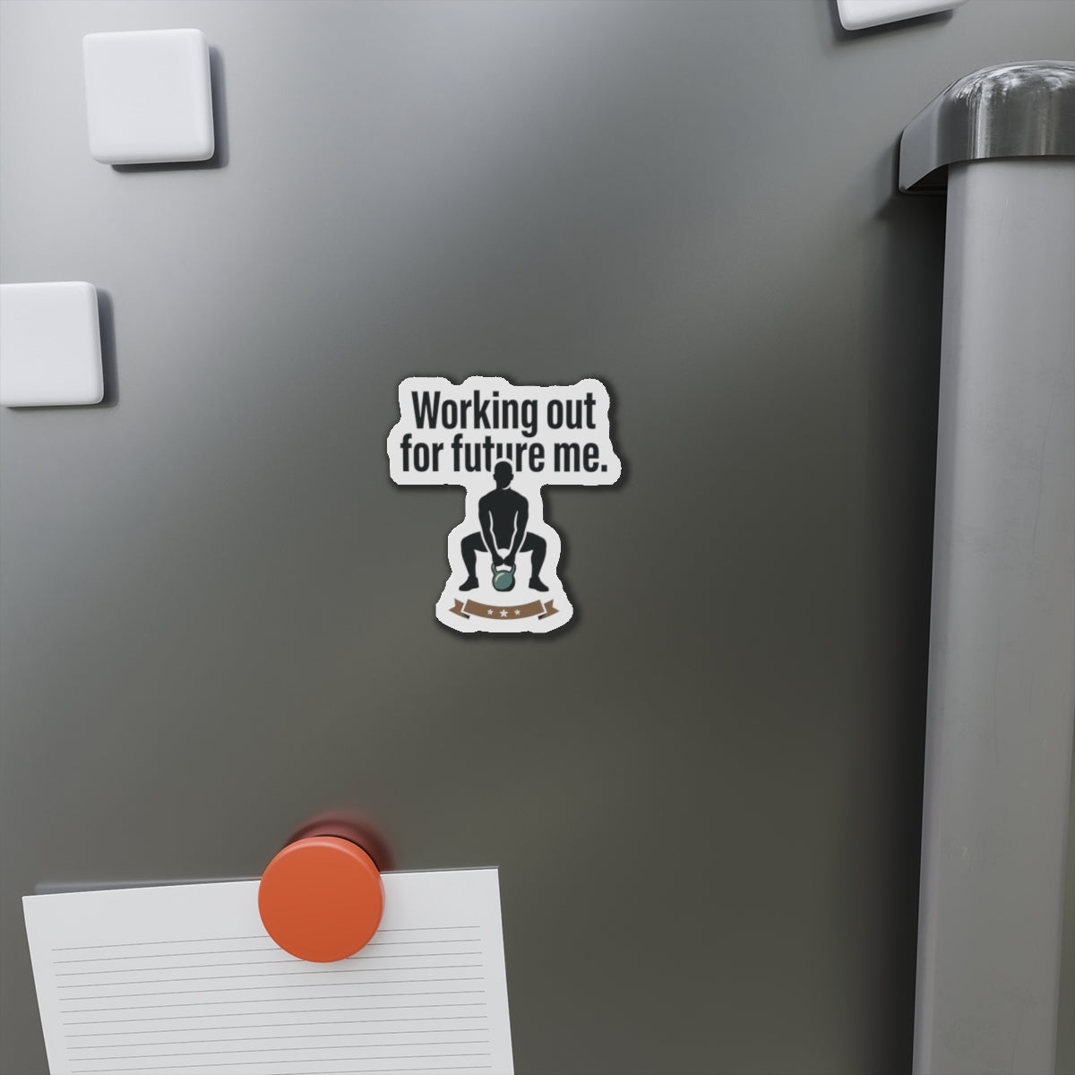 Working Out For Future Me Die-Cut Magnets