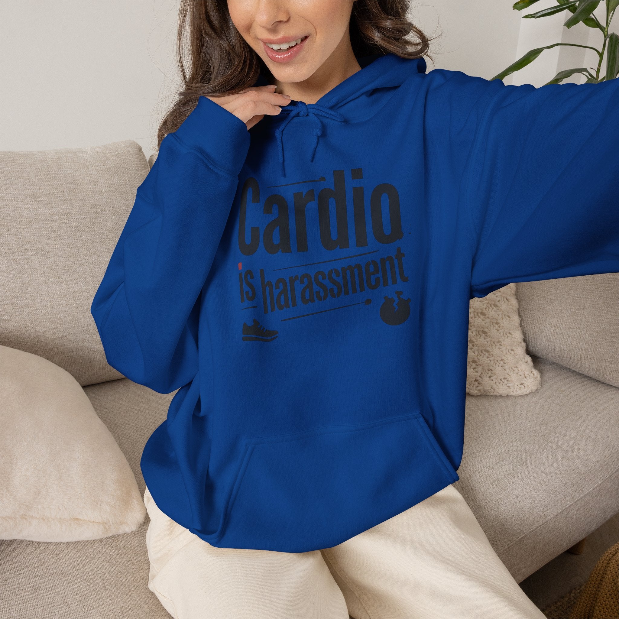 Cardio is Harassment Unisex Heavy Blend™ Hooded Sweatshirt