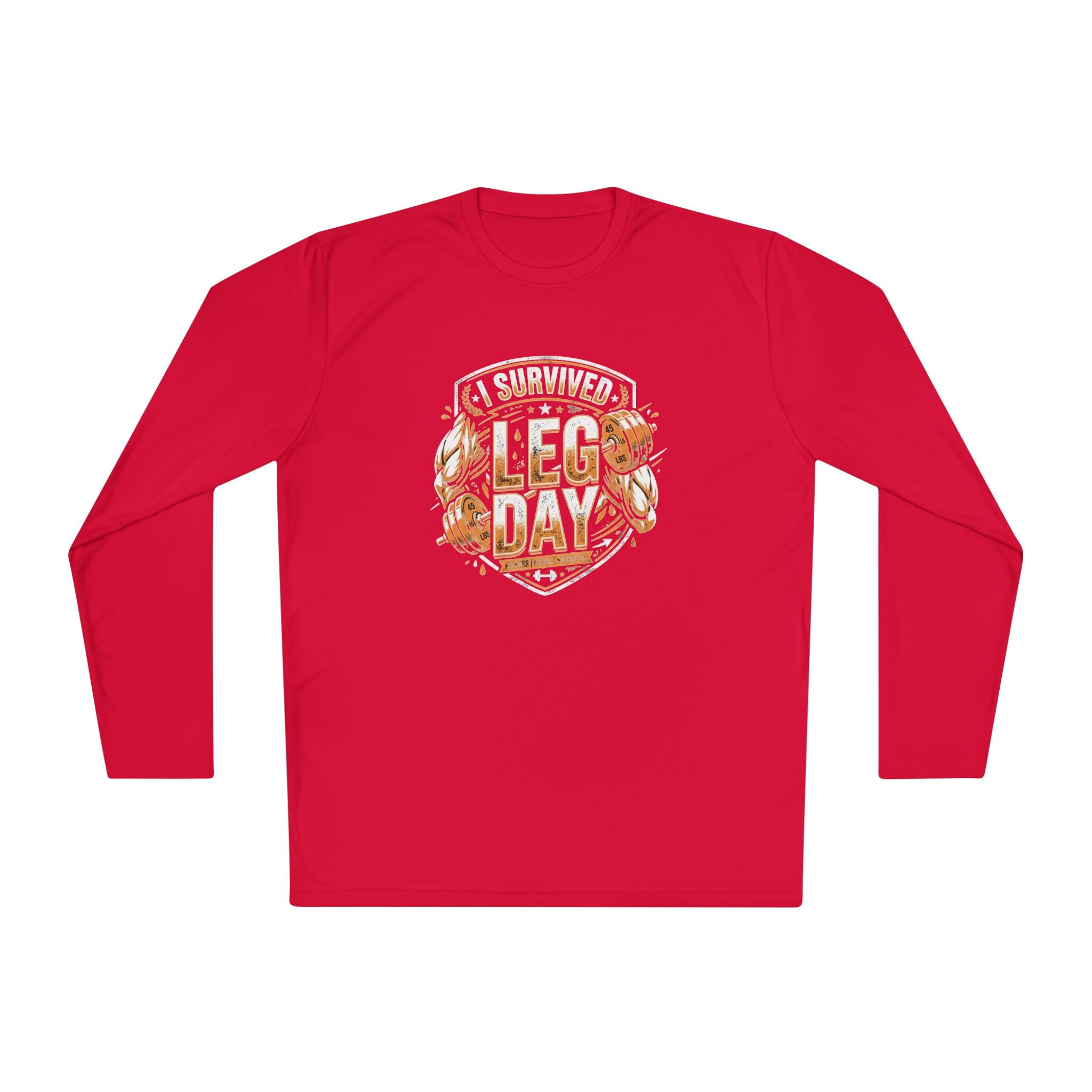 I Survived Leg Day Unisex Lightweight Long Sleeve Tee