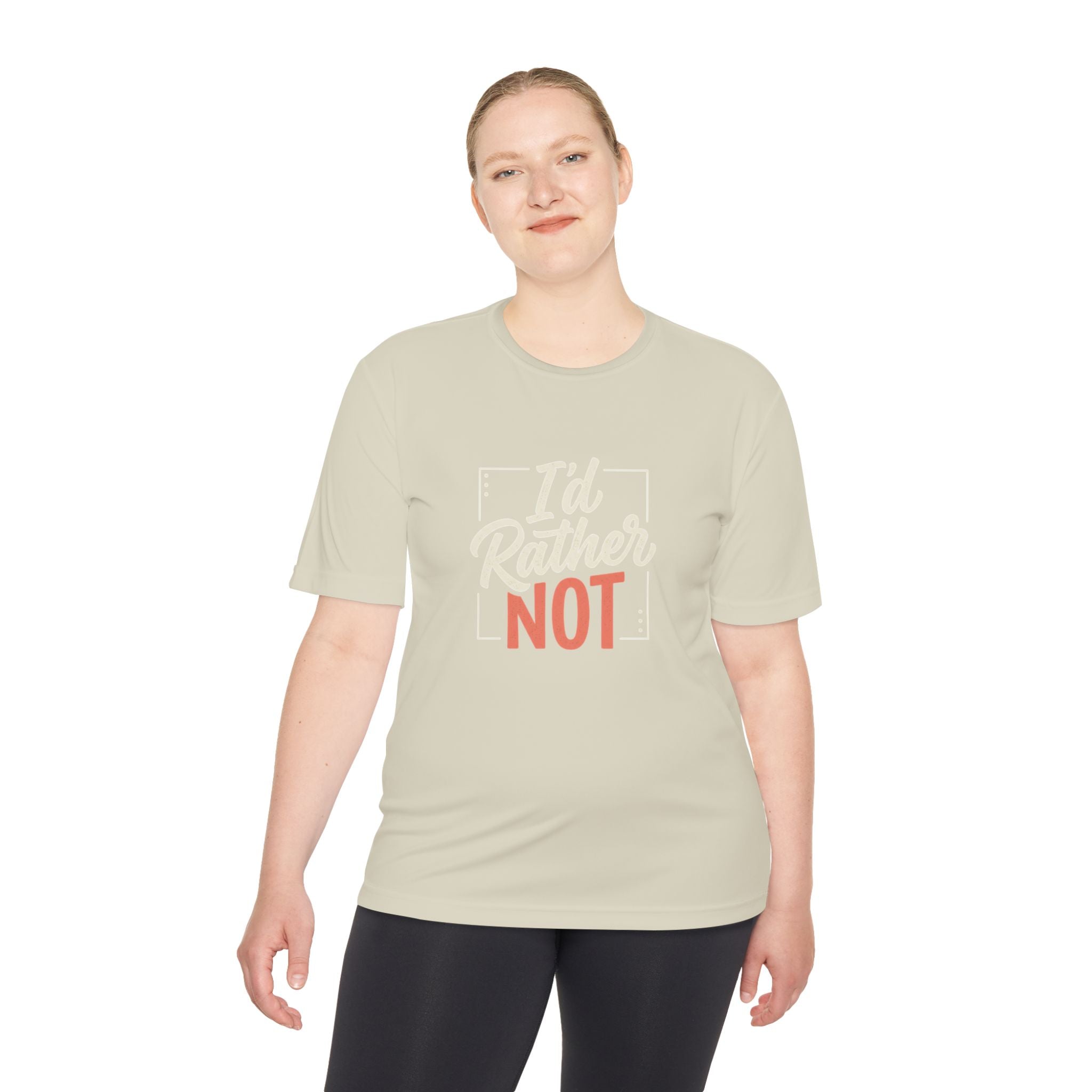 I'd Rather Not Unisex Moisture Wicking Tee