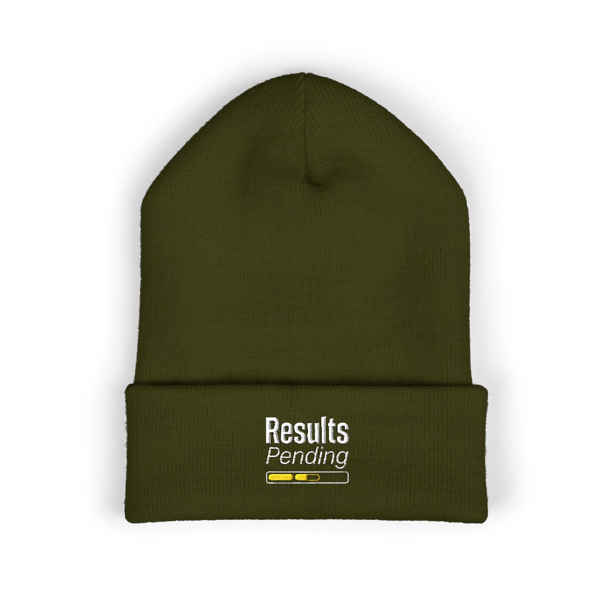 Results Pending Classic Cuffed Beanie (Embroidery)