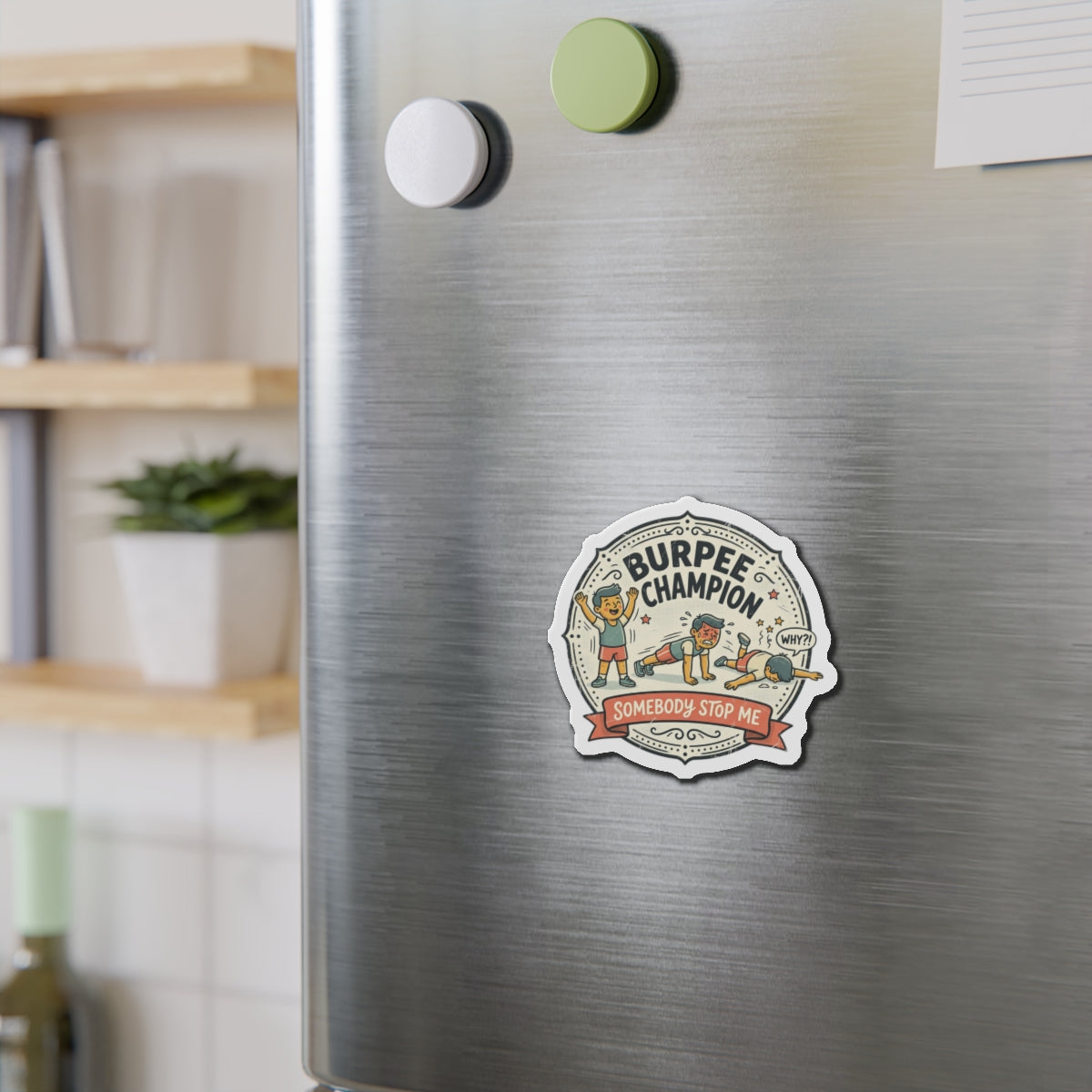Burpee Champion Die-Cut Magnets