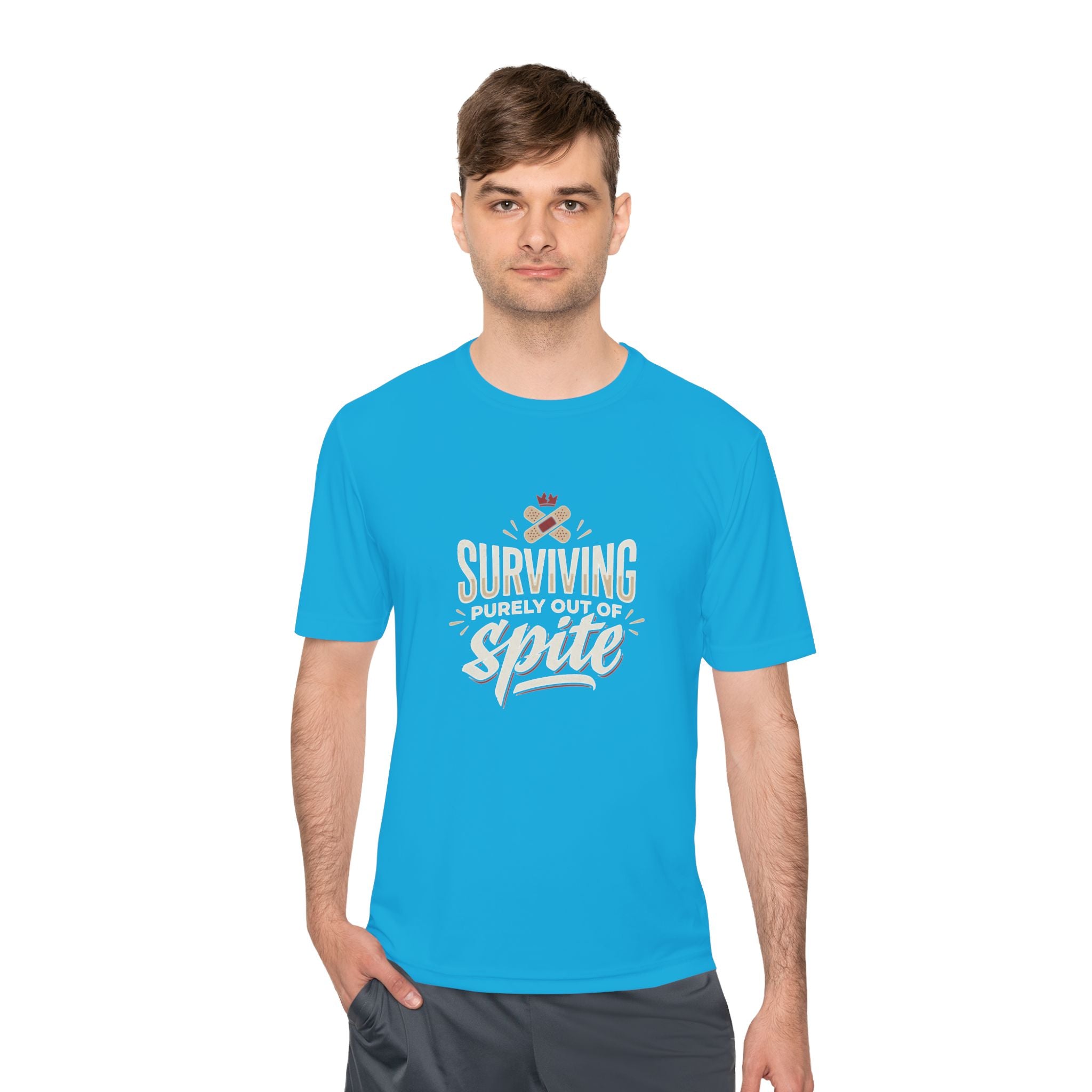 Surviving Purely Out of Spite Unisex Moisture Wicking Tee