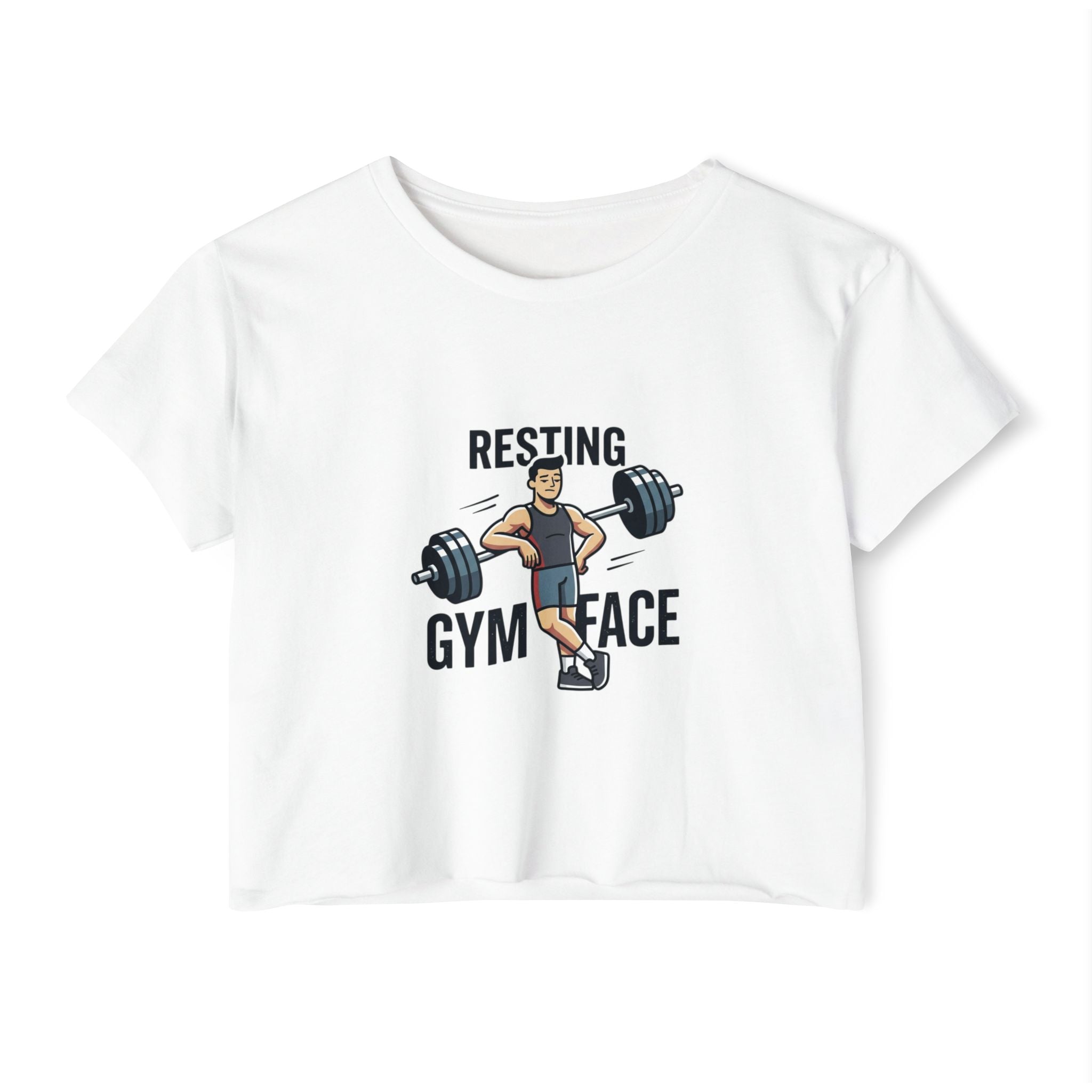 Resting Gym Face Women's Festival Crop Top