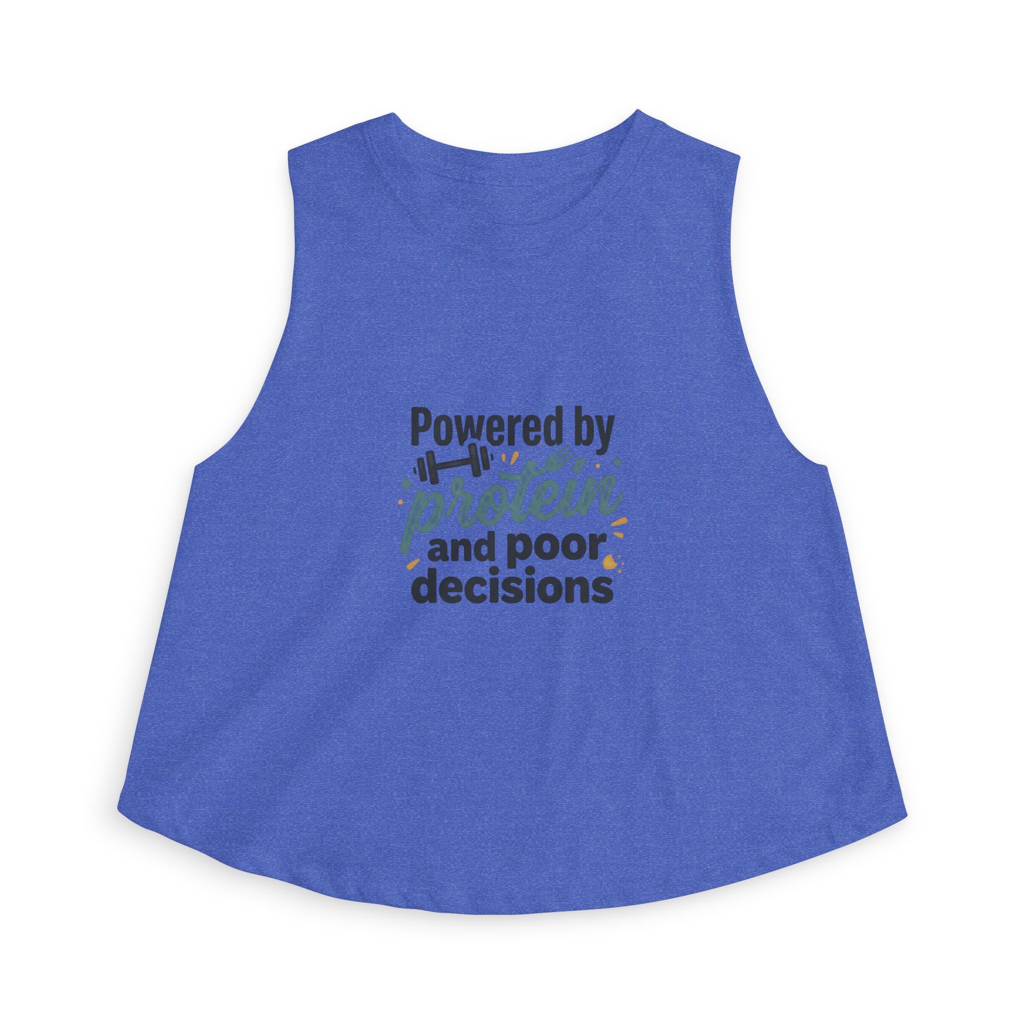 Powered by Protein and Poor Decisions Women's Crop Top