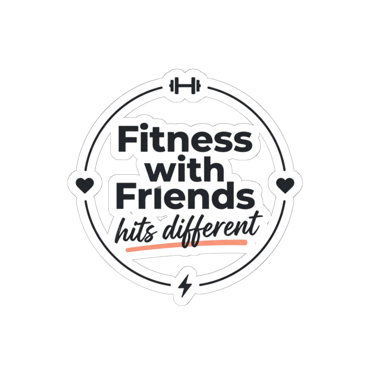 Fitness With Friends Kiss-Cut Stickers
