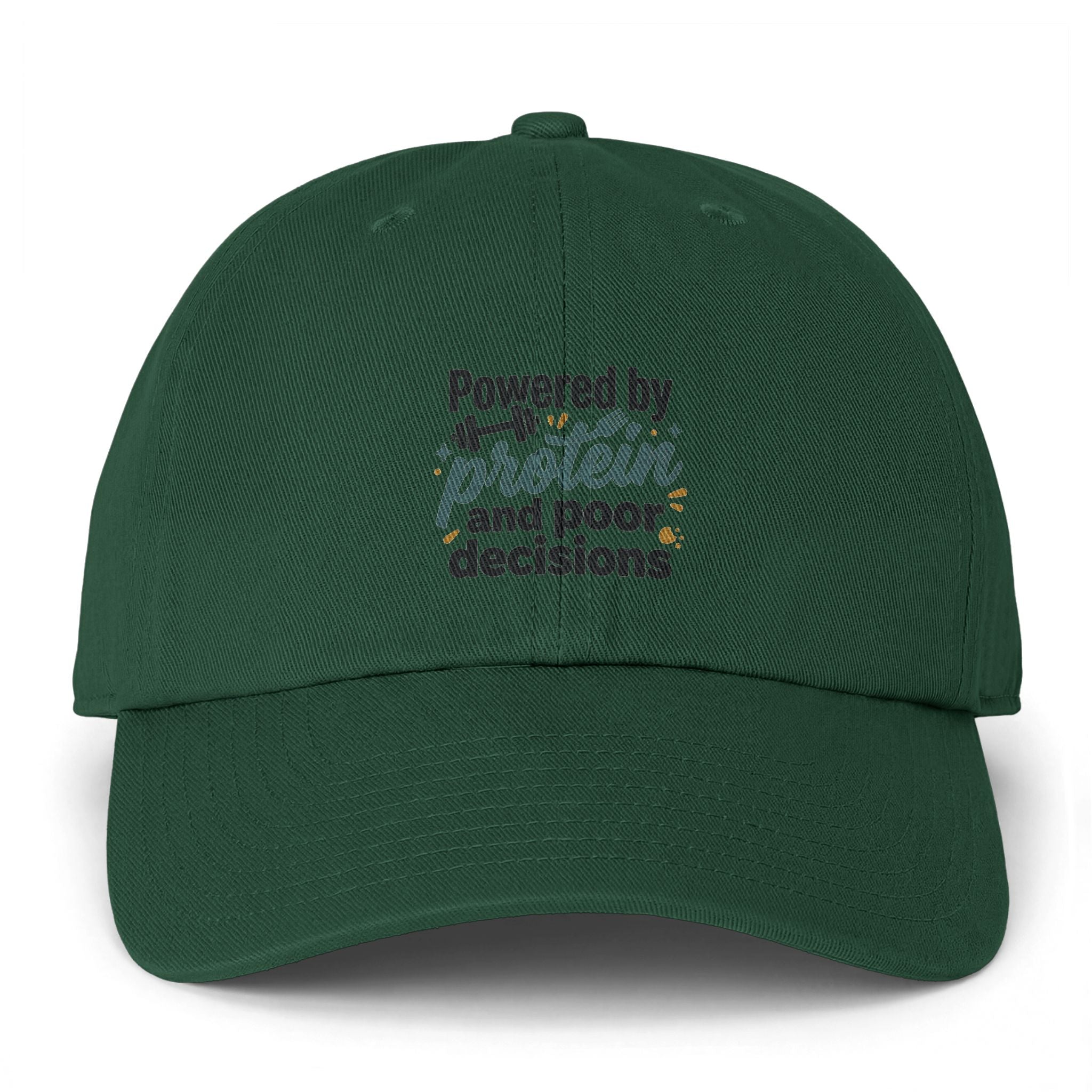 Powered by Protein and Poor Decisions Clean Up Cap