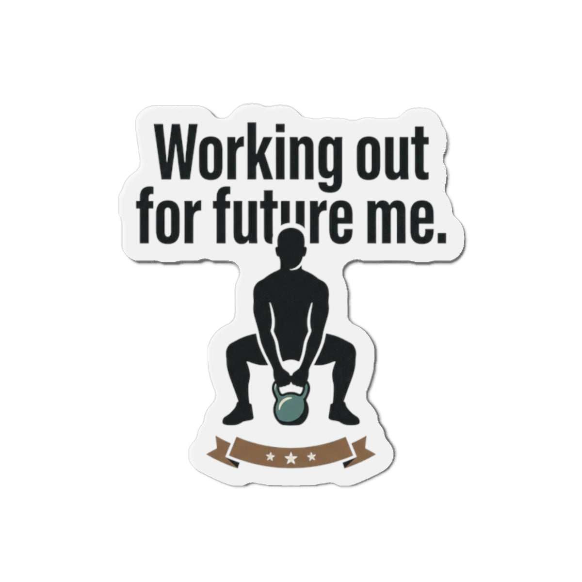 Working Out For Future Me Die-Cut Magnets