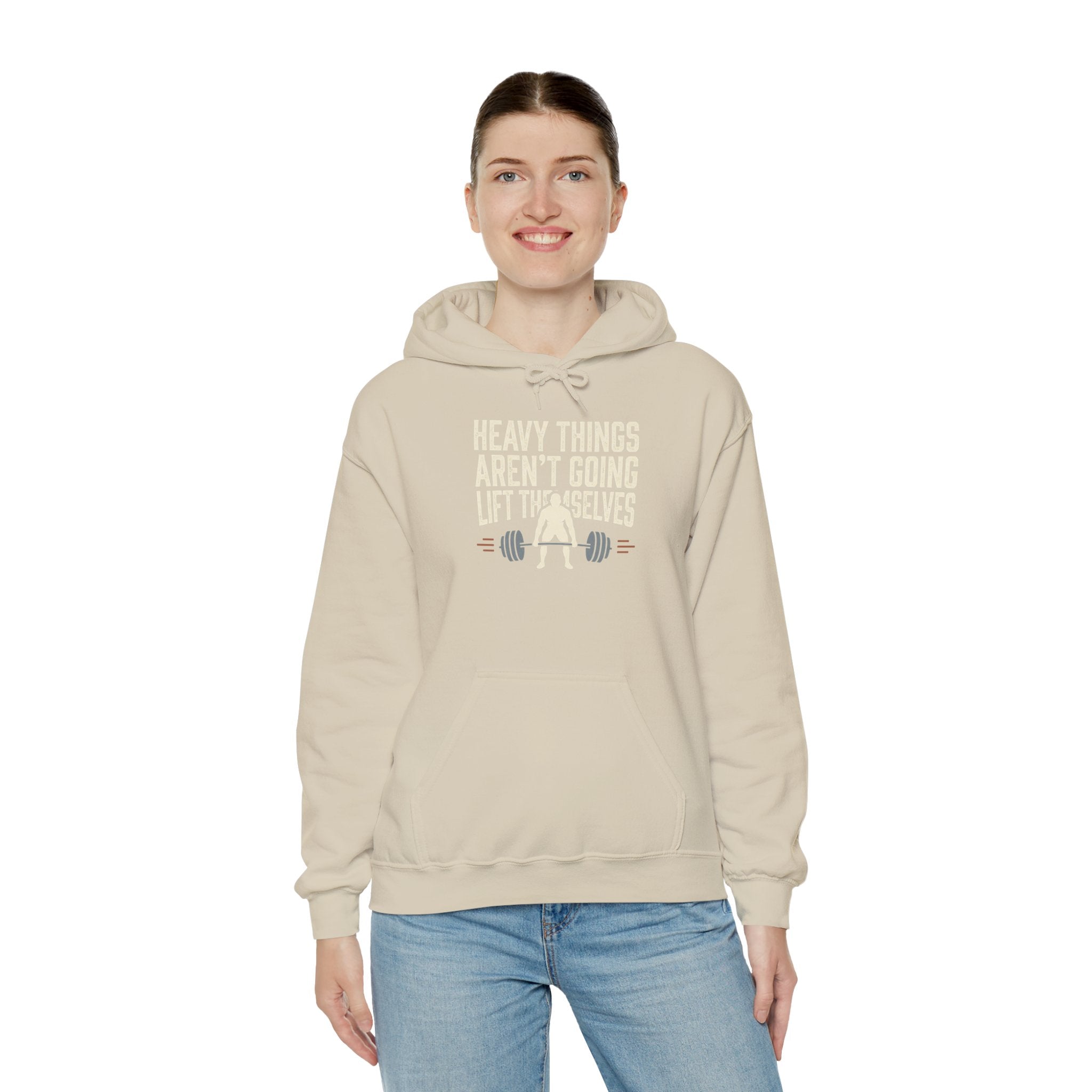 Heavy Things Aren't Going to Lift Themselves Unisex Heavy Blend™ Hooded Sweatshirt