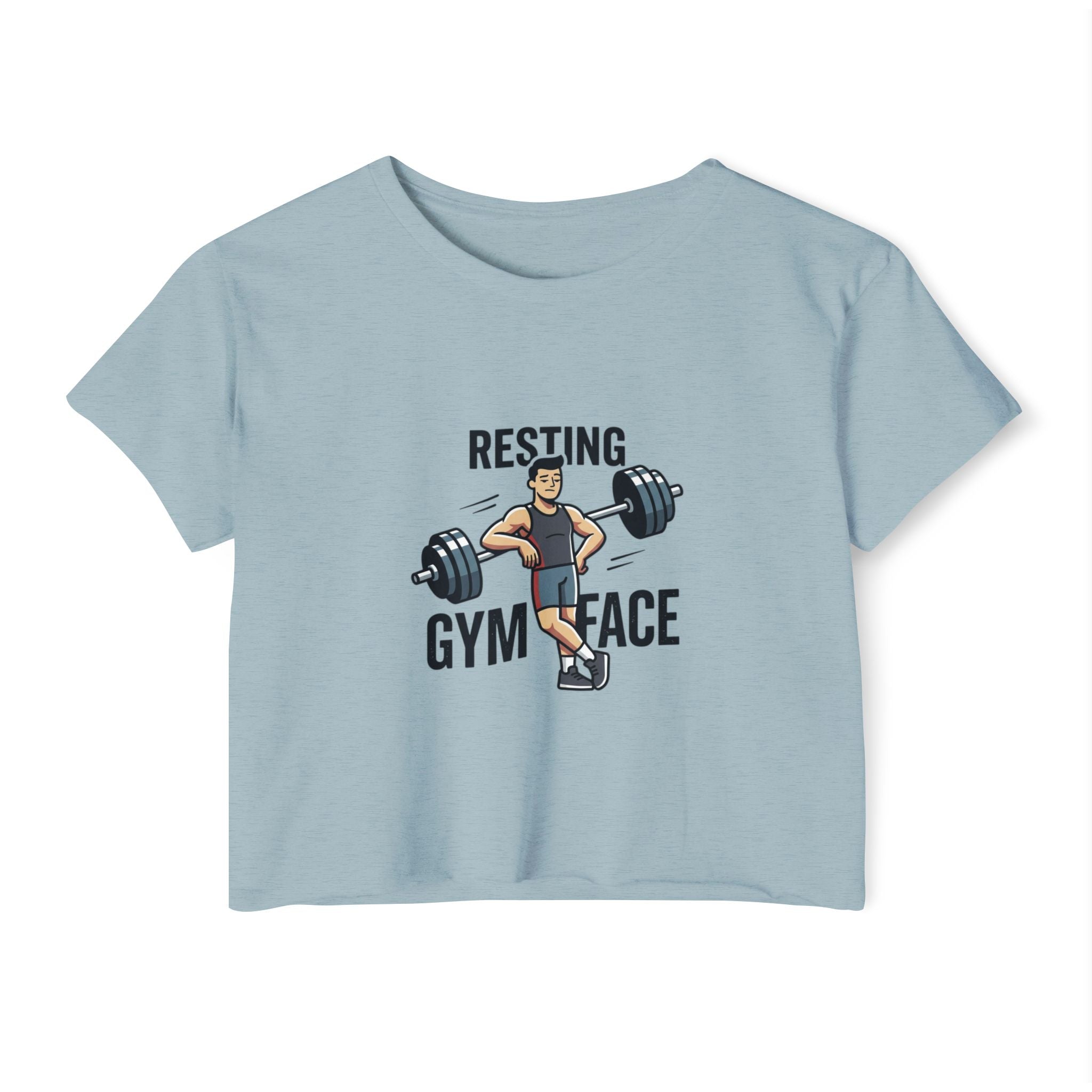 Resting Gym Face Women's Festival Crop Top