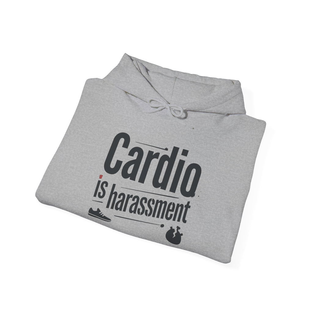Cardio is Harassment Unisex Heavy Blend™ Hooded Sweatshirt
