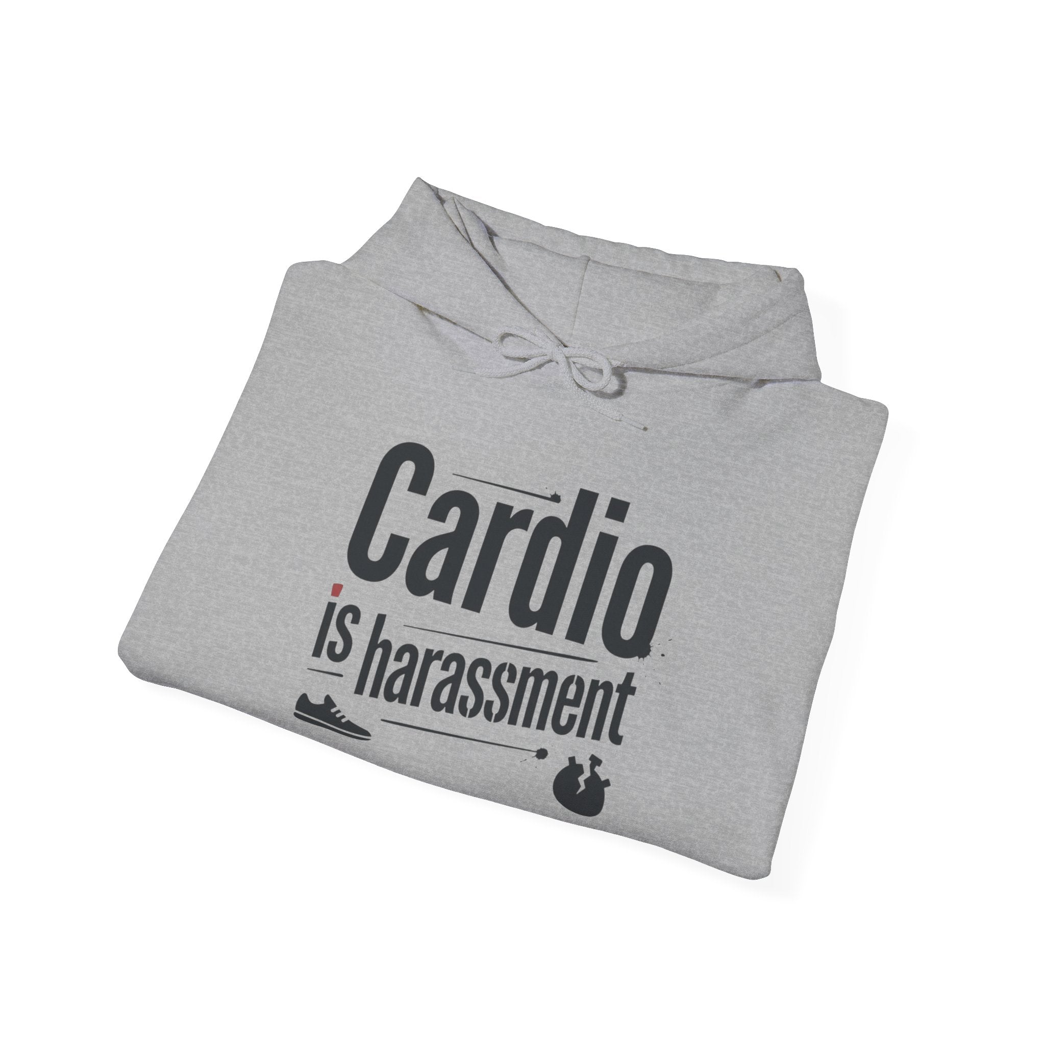 Cardio is Harassment Unisex Heavy Blend™ Hooded Sweatshirt