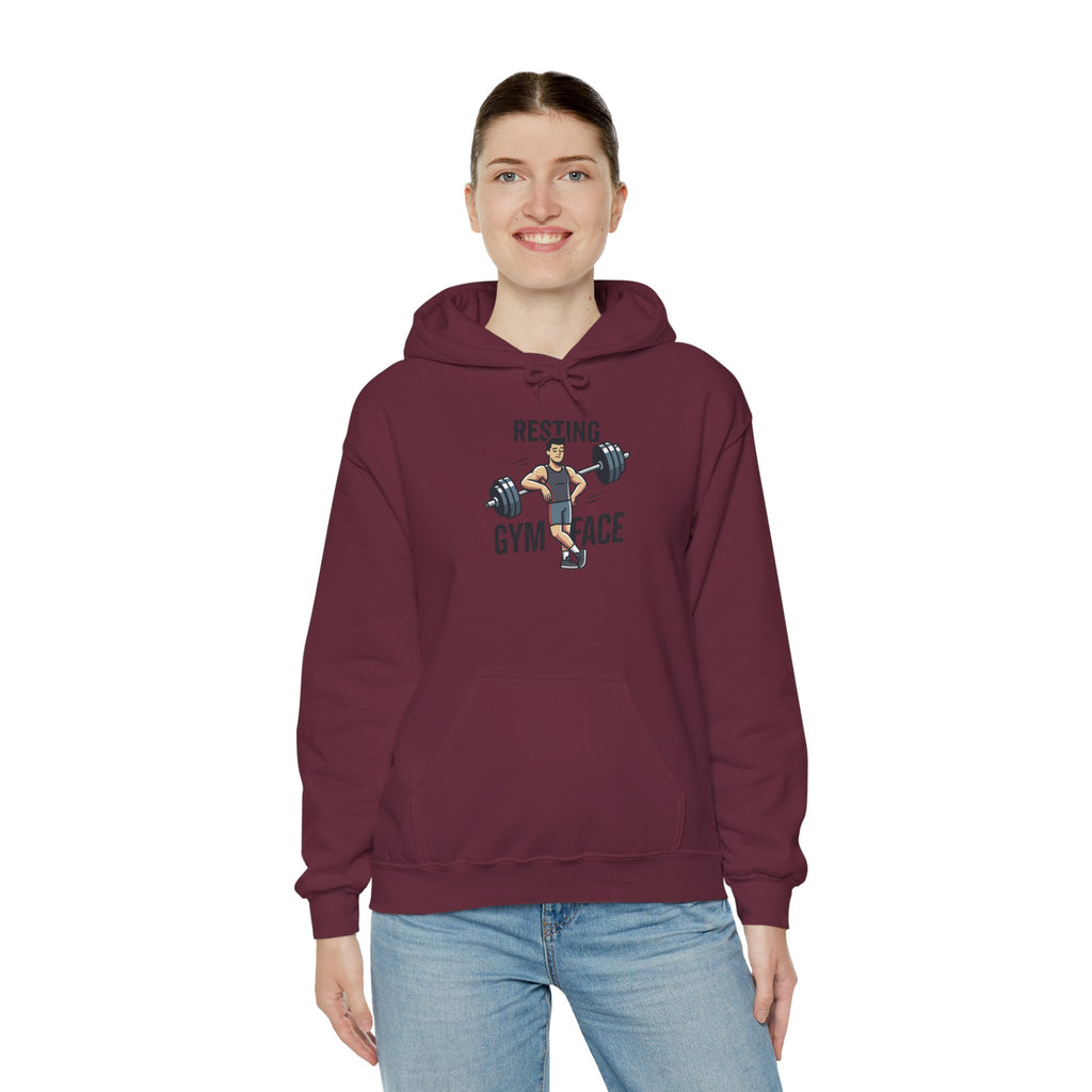 Resting Gym Face Unisex Heavy Blend™ Hooded Sweatshirt