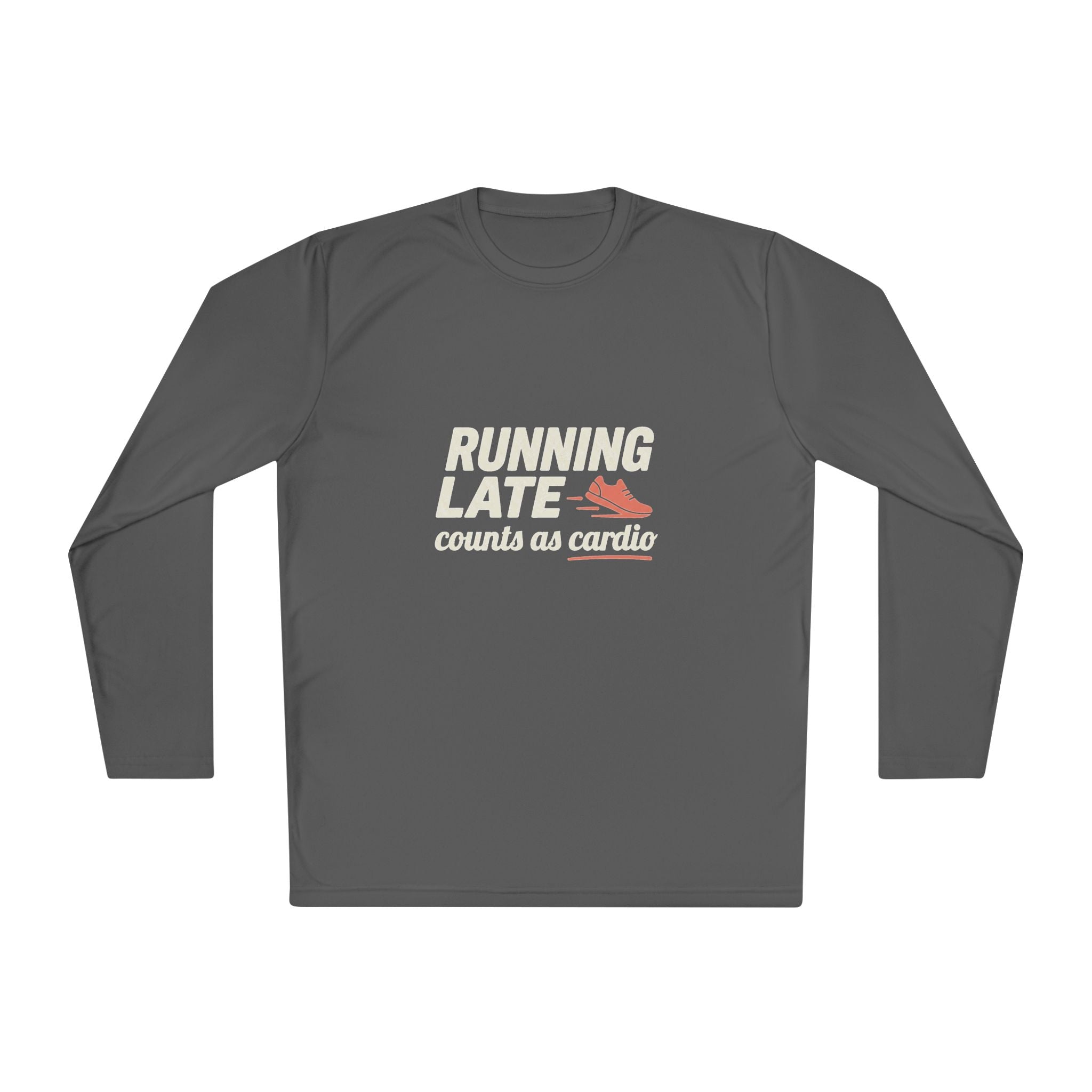 Running Late Counts as Cardio Unisex Lightweight Long Sleeve Tee