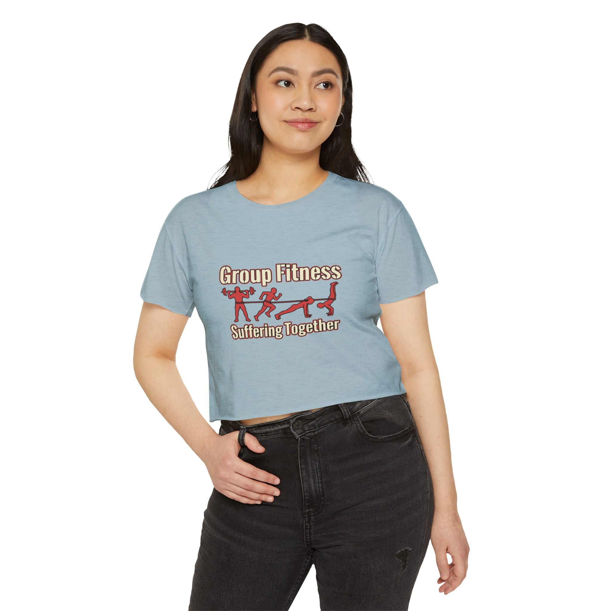 Group Fitness Suffering Together Women's Festival Crop Top