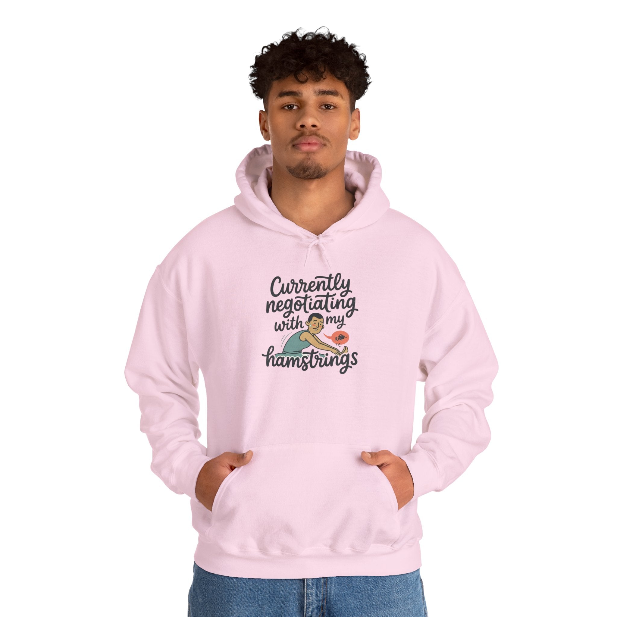 Currently Negotiating with my Hamstrings Unisex Heavy Blend™ Hooded Sweatshirt