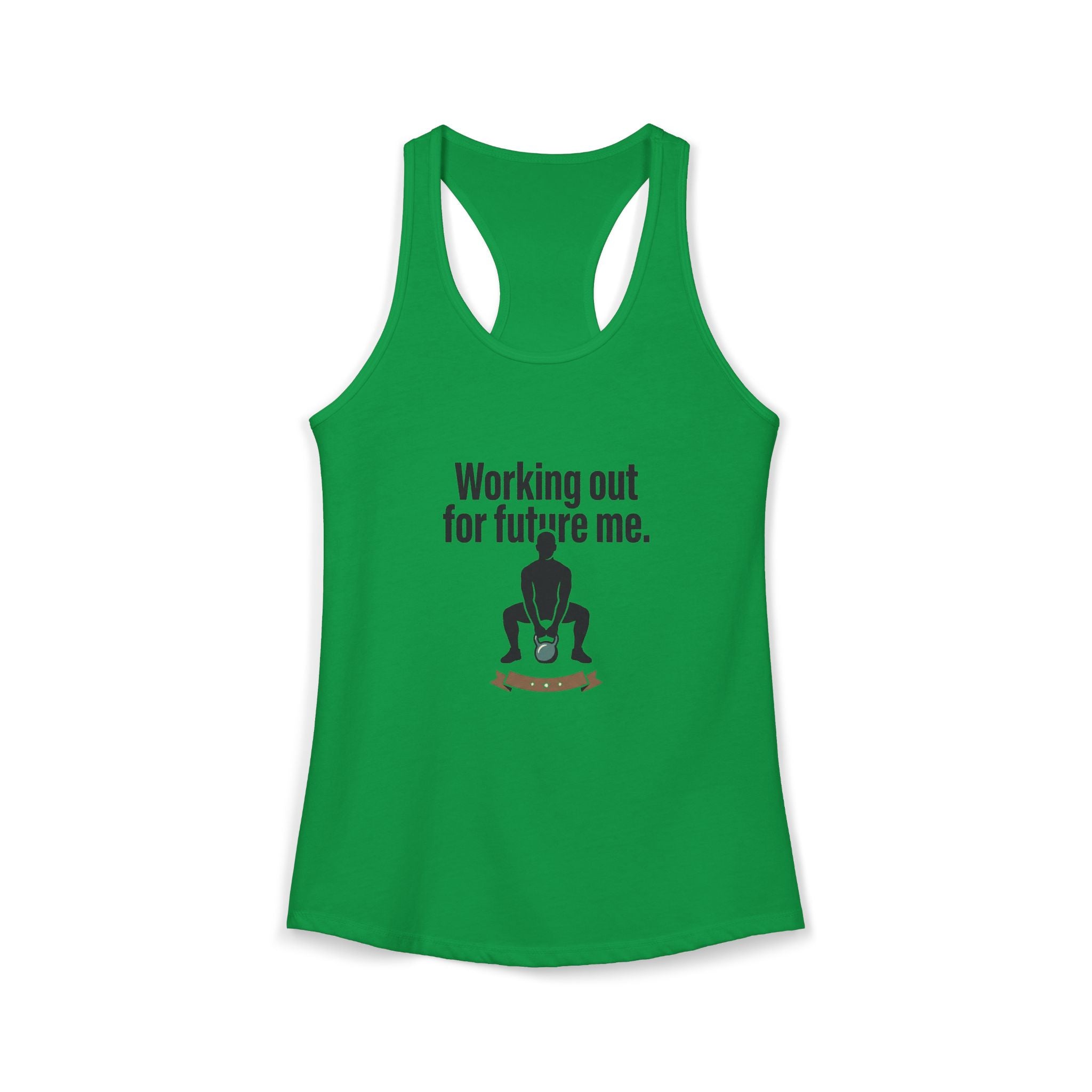 Working Out For Future Me Women's Ideal Racerback Tank