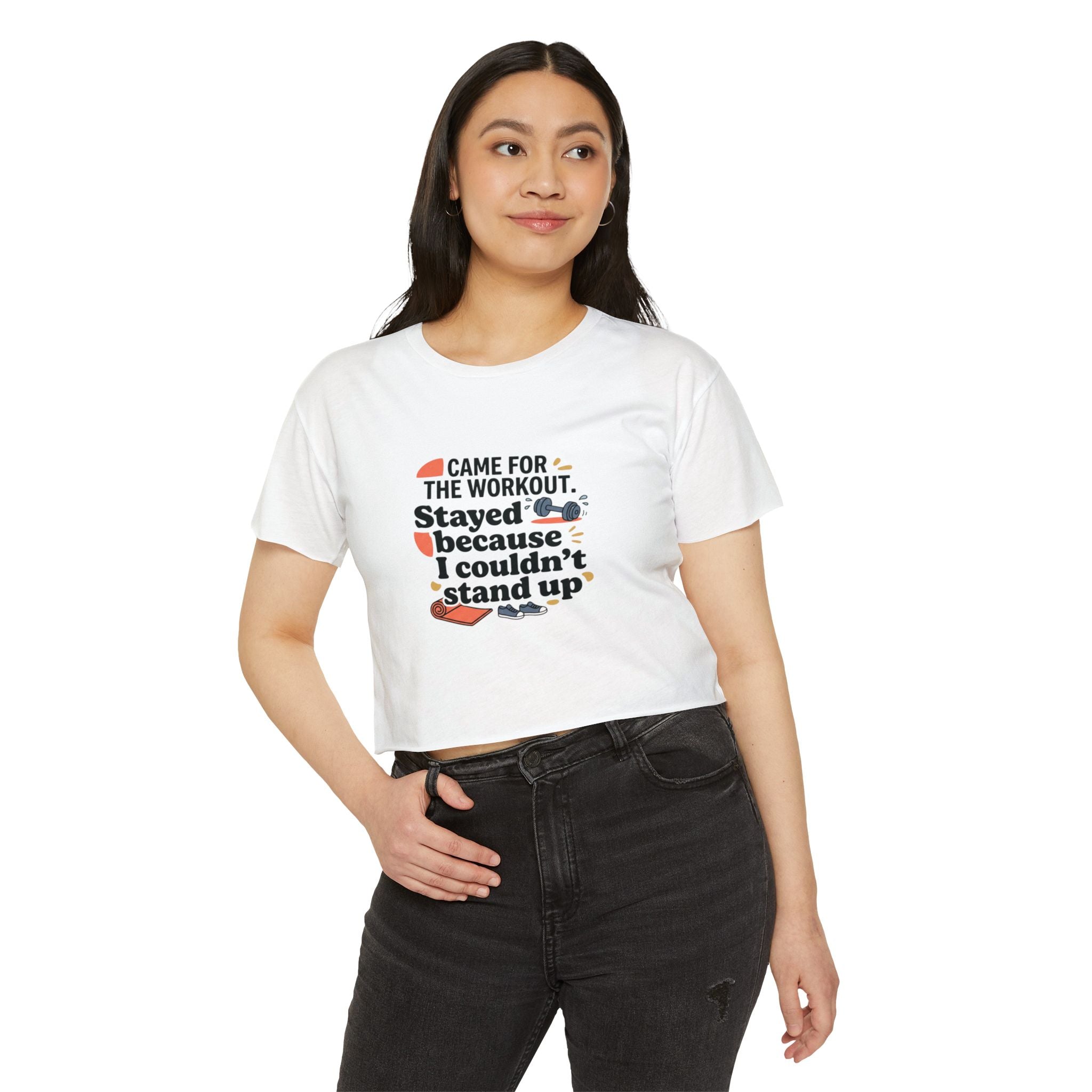 Came for the Workout Women's Festival Crop Top