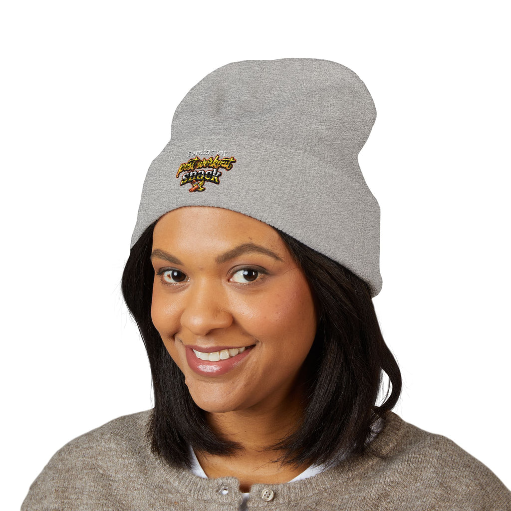 Earning My Post-Workout Snack Classic Cuffed Beanie (Embroidery)