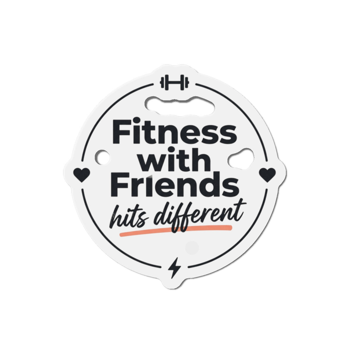 Fitness with Friends Die-Cut Magnets