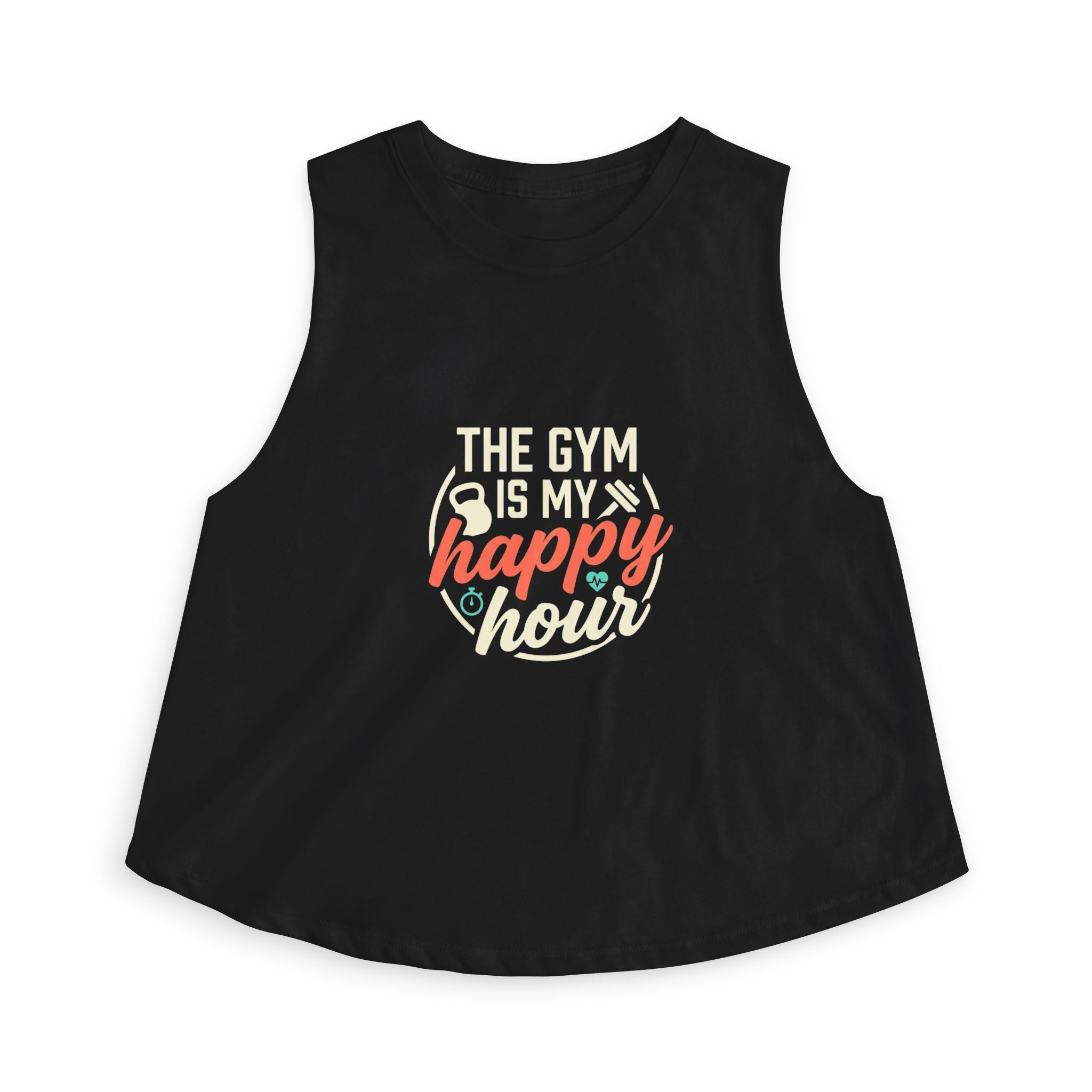 The Gym is My Happy Hour Women's Crop Top