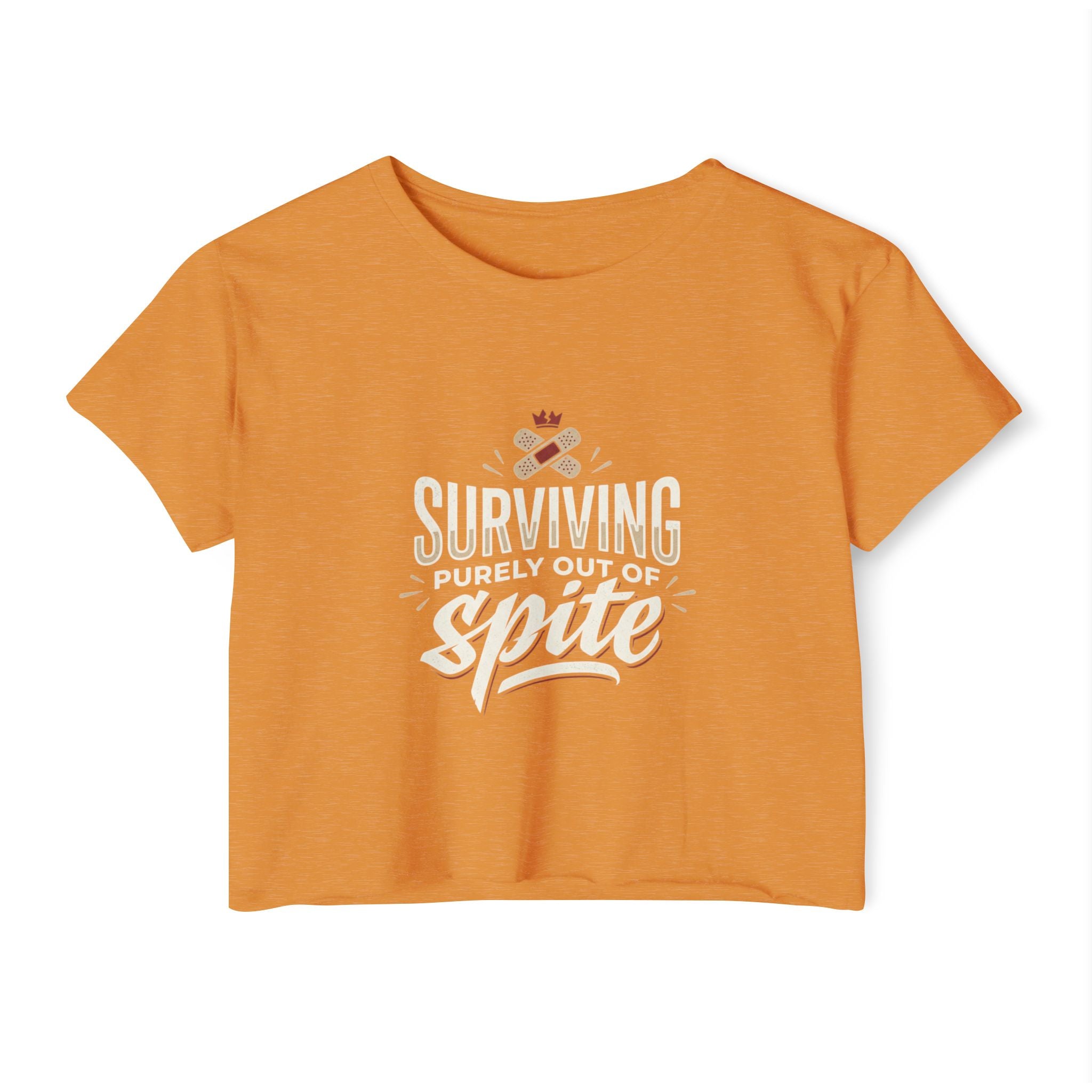 Surviving Purely Out of Spite Women's Festival Crop Top