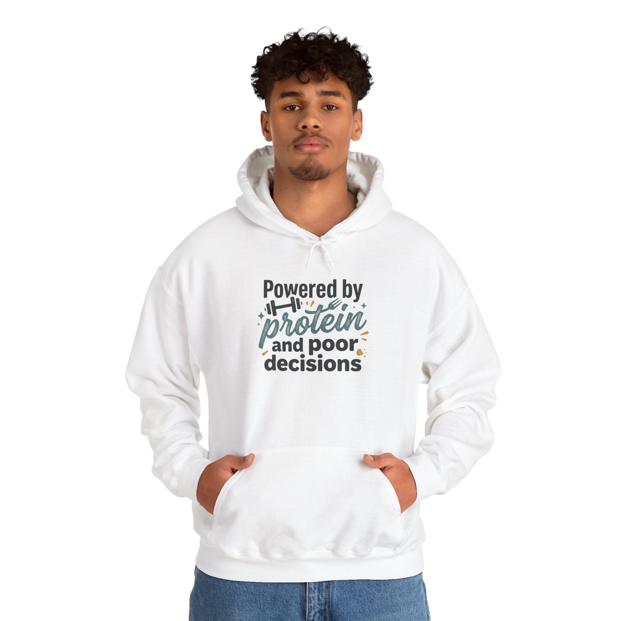 Powered by Protein Unisex Heavy Blend™ Hooded Sweatshirt