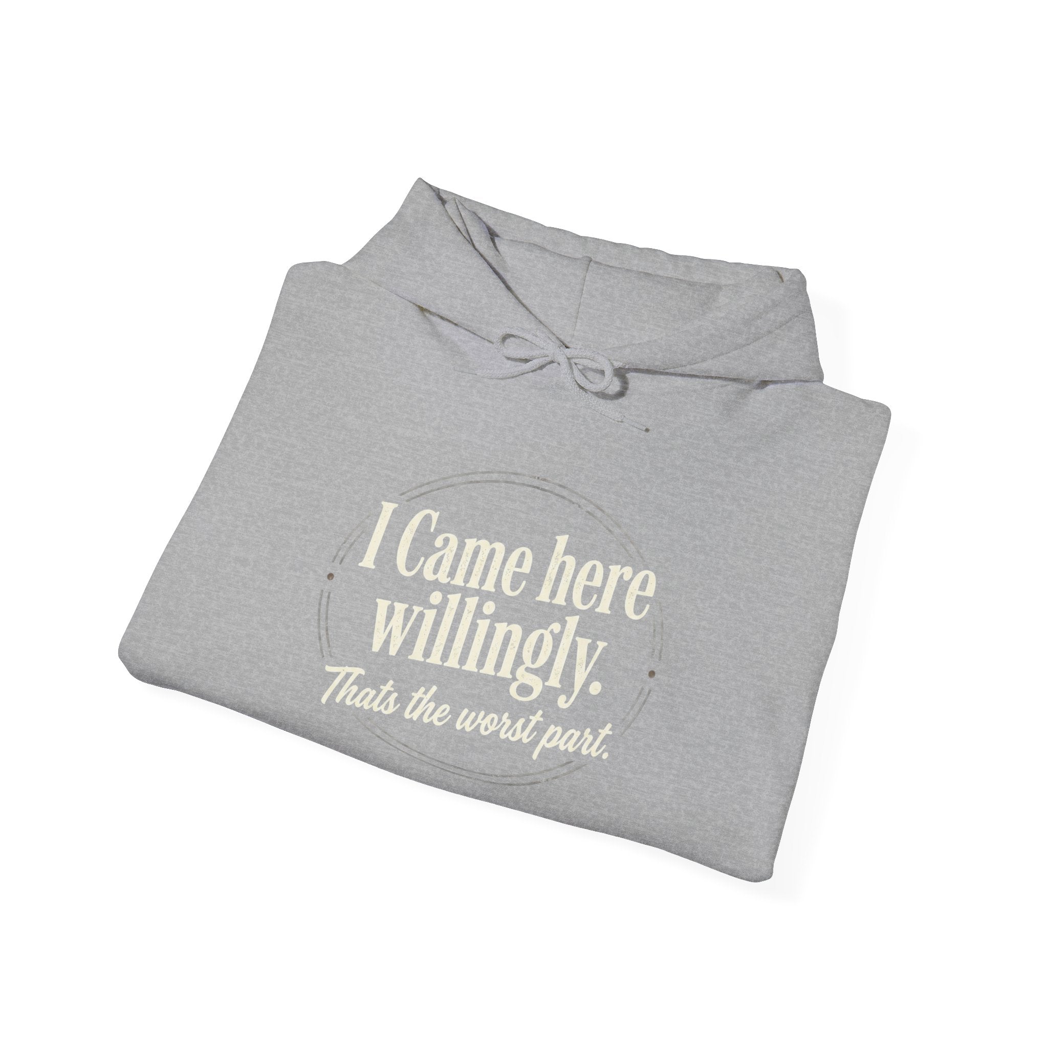 I Came Here Willingly Unisex Heavy Blend™ Hooded Sweatshirt