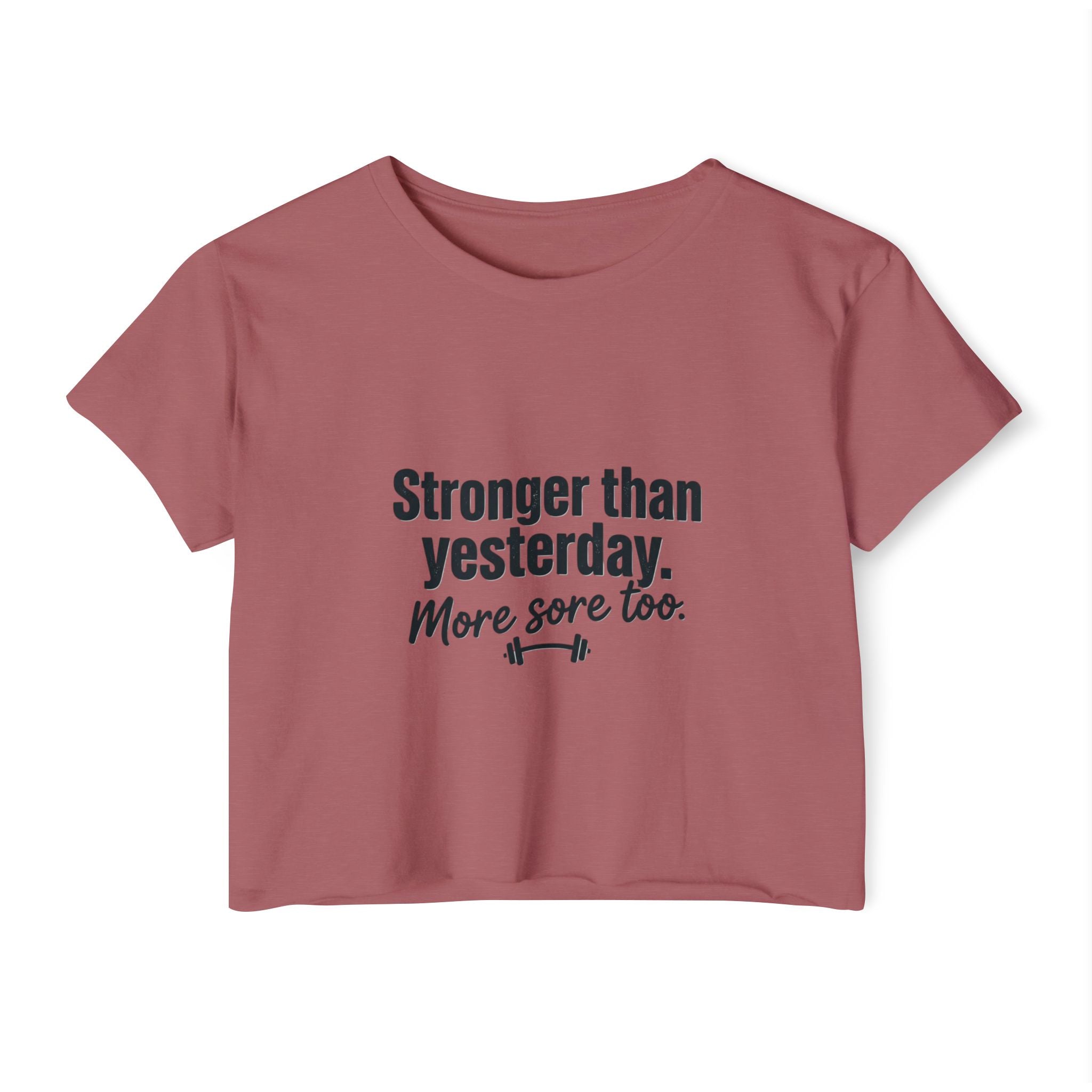 Stronger Than Yesterday Women's Festival Crop Top