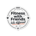 Fitness with Friends Die-Cut Magnets