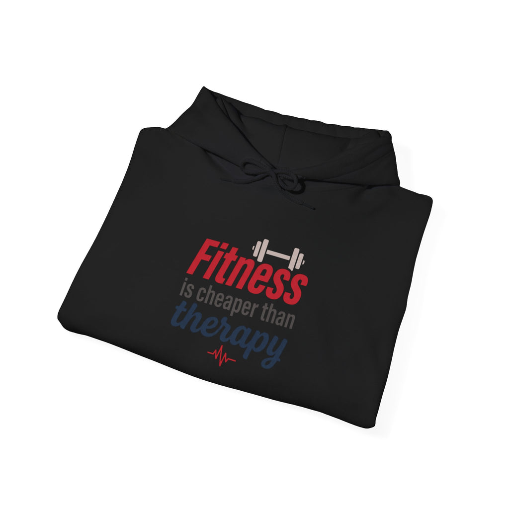 Fitness is Cheaper than Therapy Unisex Heavy Blend™ Hooded Sweatshirt