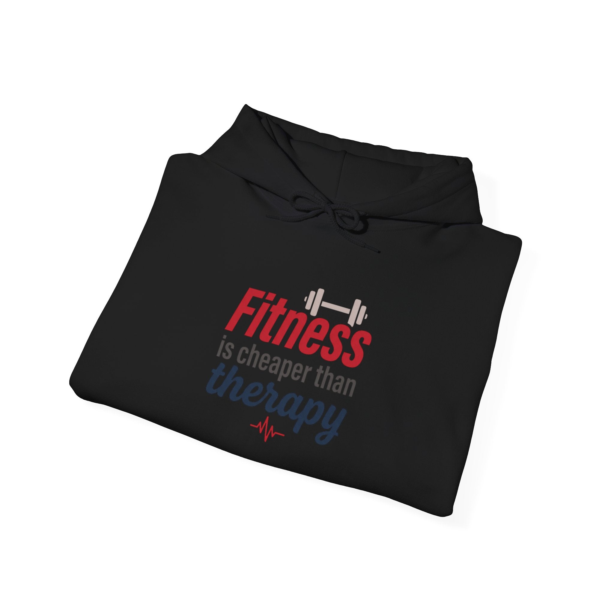 Fitness is Cheaper than Therapy Unisex Heavy Blend™ Hooded Sweatshirt