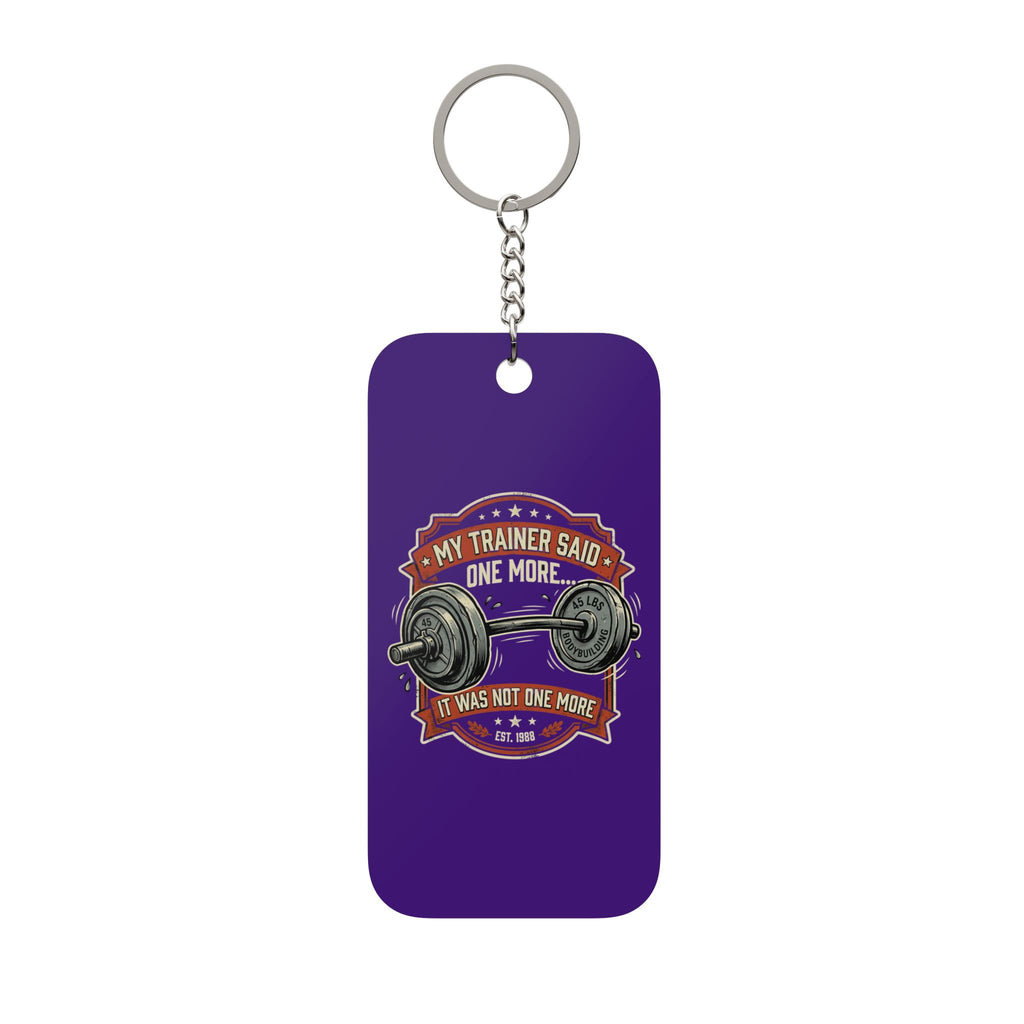 My Trainer Said Double-Sided Keychain Charm