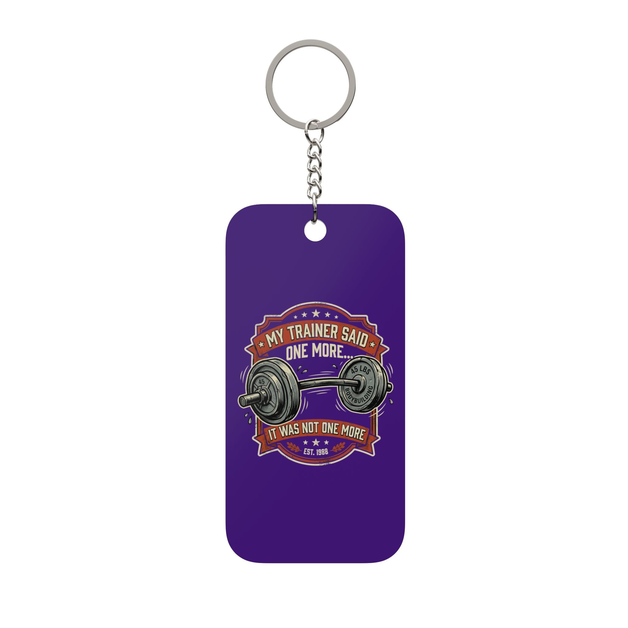 My Trainer Said Double-Sided Keychain Charm