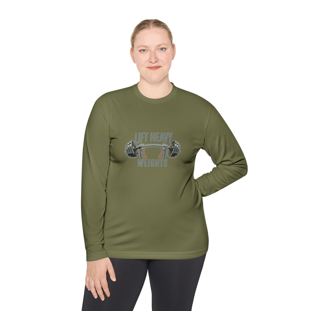 Lift Heavy Weights Unisex Lightweight Long Sleeve Tee