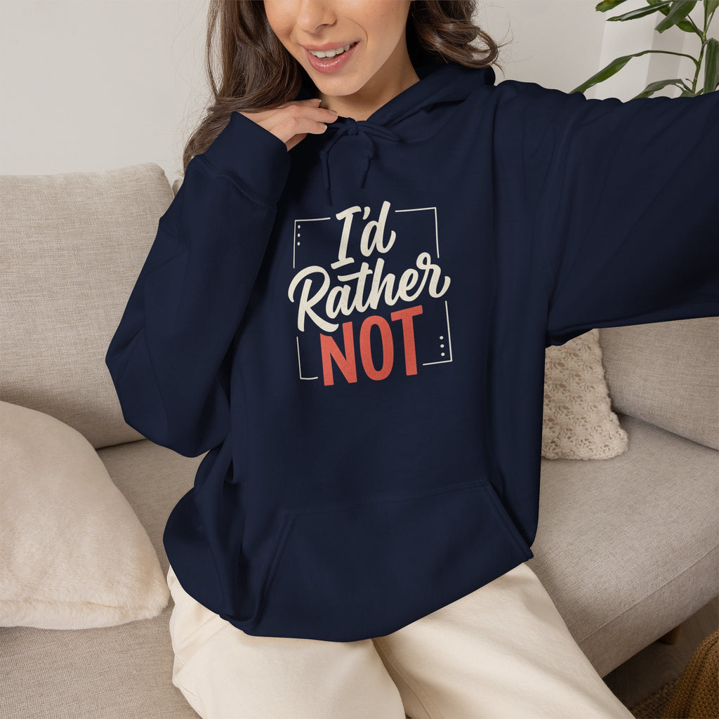 I'd Rather Not Unisex Heavy Blend™ Hooded Sweatshirt