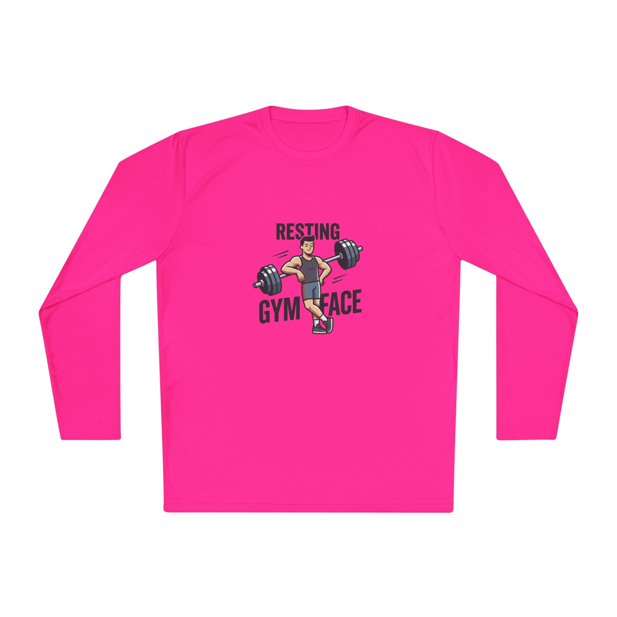 Resting Gym Face Unisex Lightweight Long Sleeve Tee