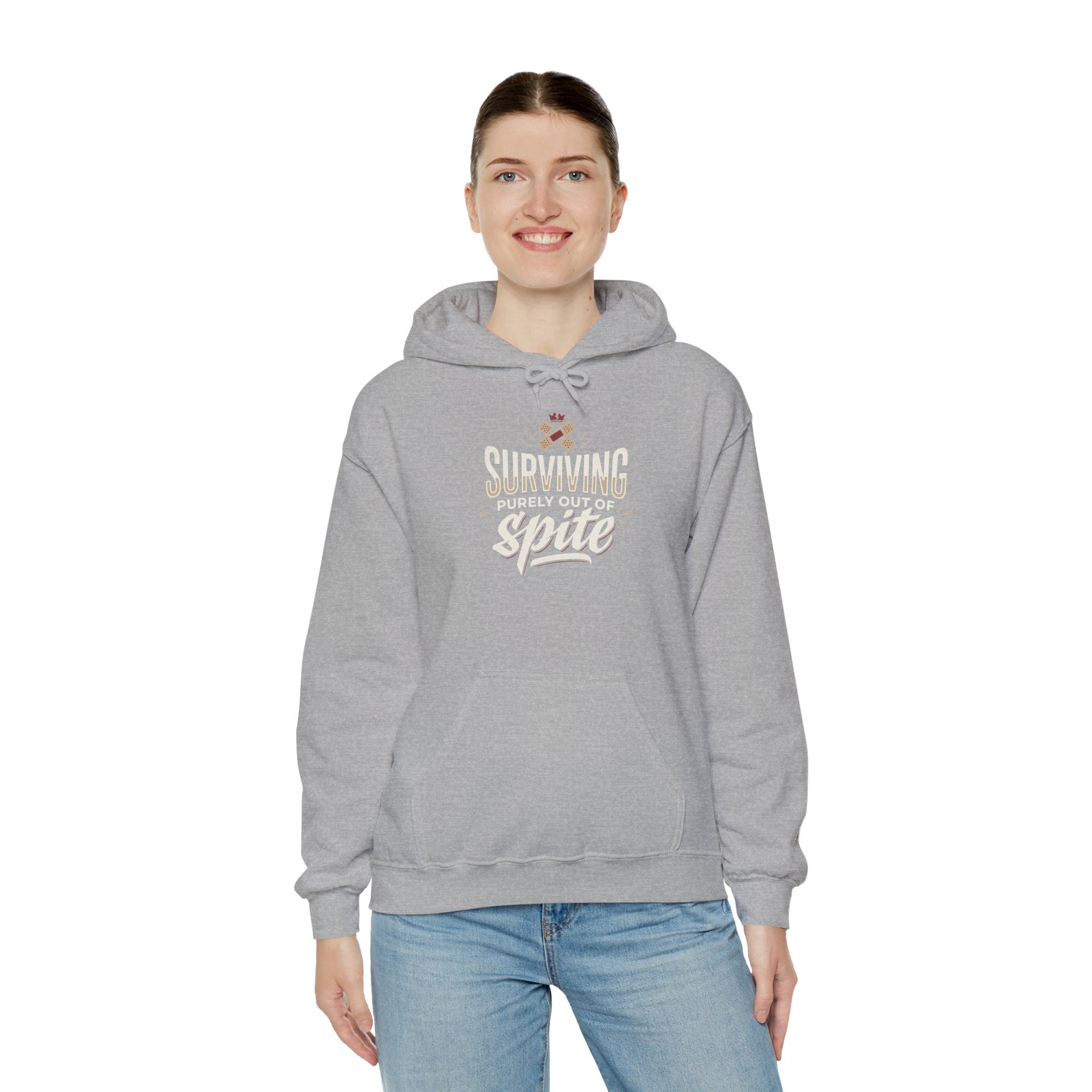 Surviving Purely Out of Spite Unisex Heavy Blend™ Hooded Sweatshirt
