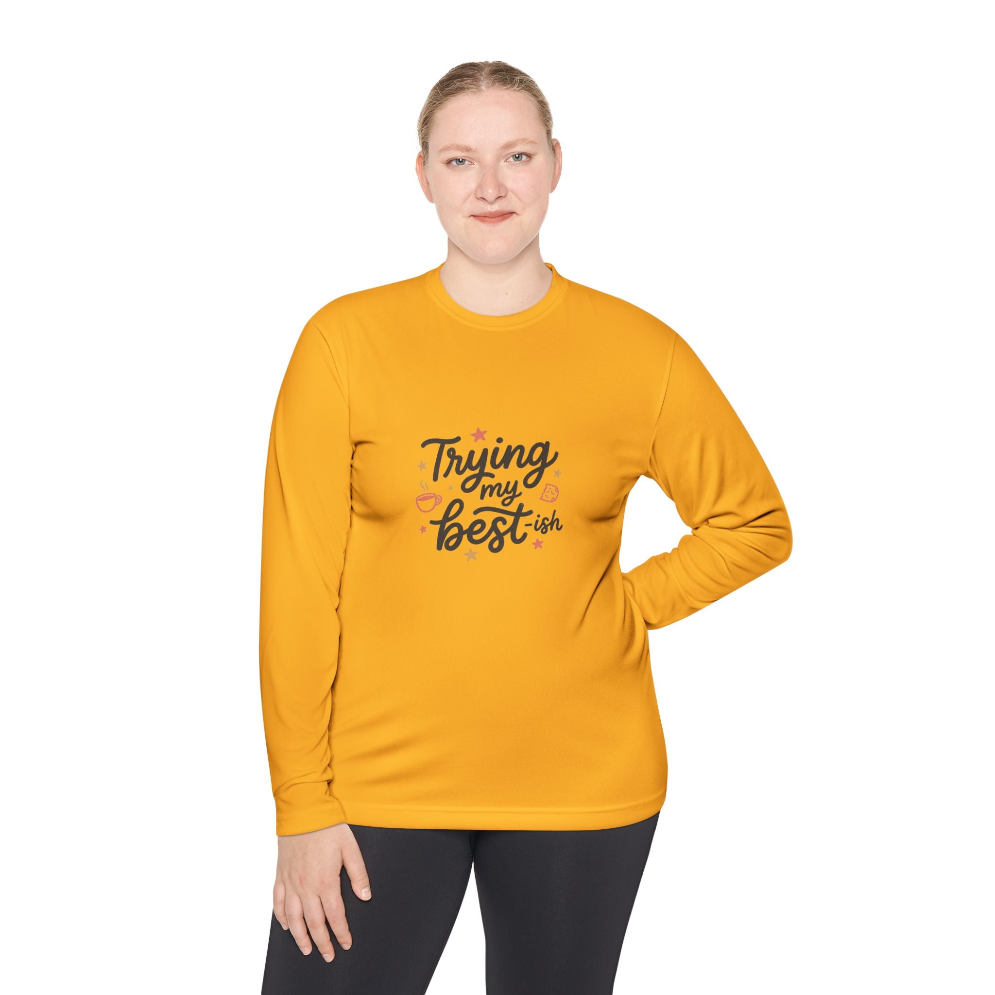 Trying My Best-ish Unisex Lightweight Long Sleeve Tee