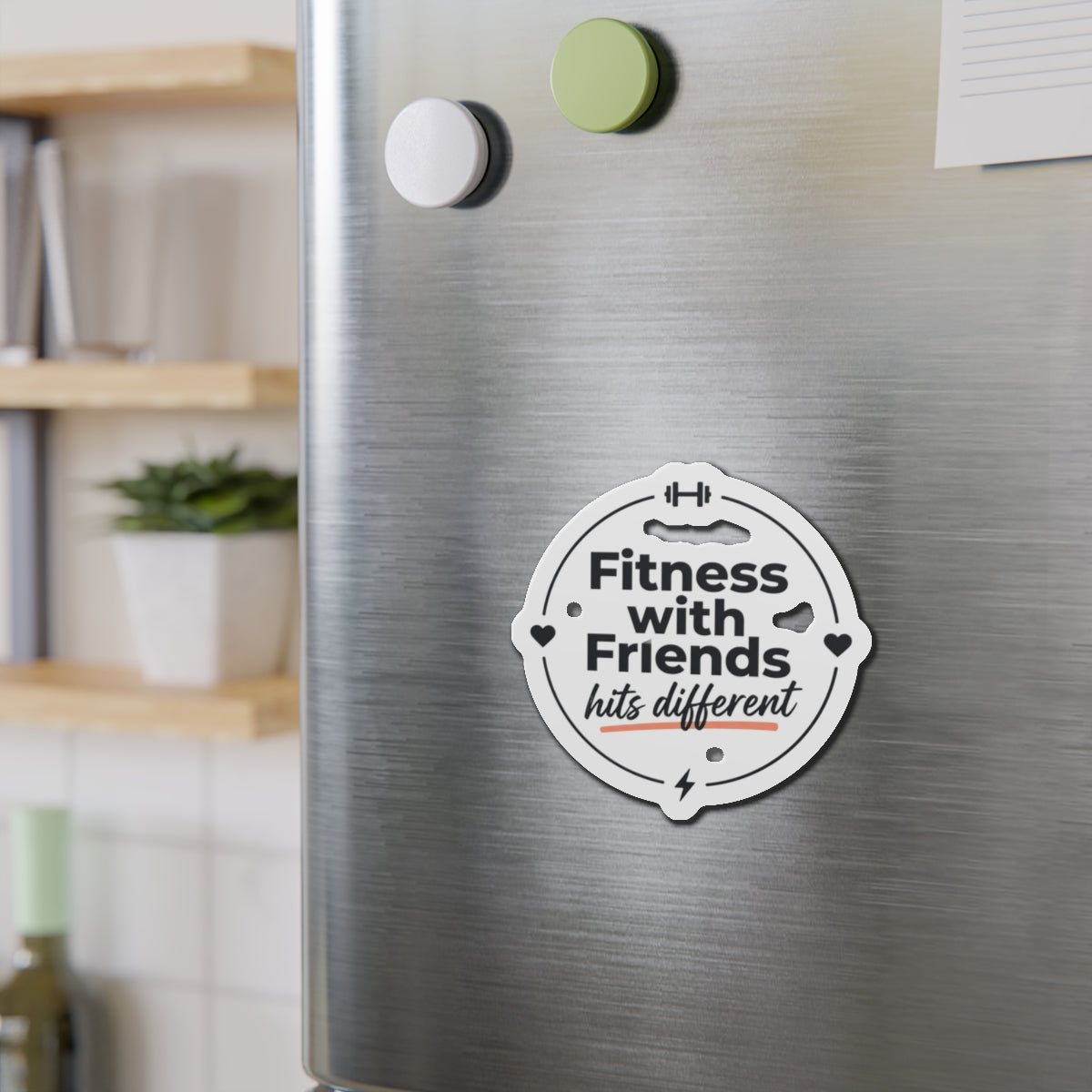Fitness with Friends Die-Cut Magnets