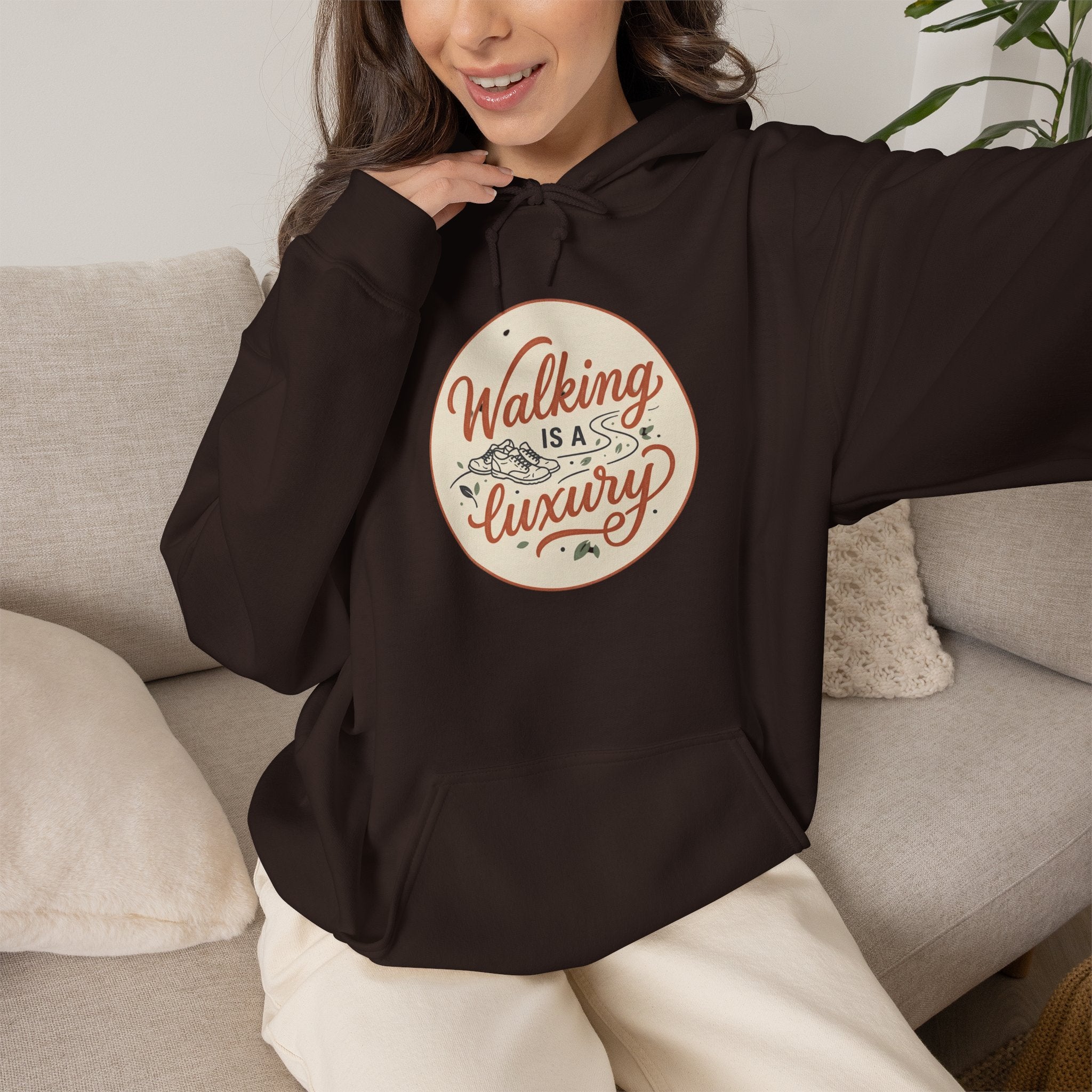 Walking is a Luxury Unisex Heavy Blend™ Hooded Sweatshirt