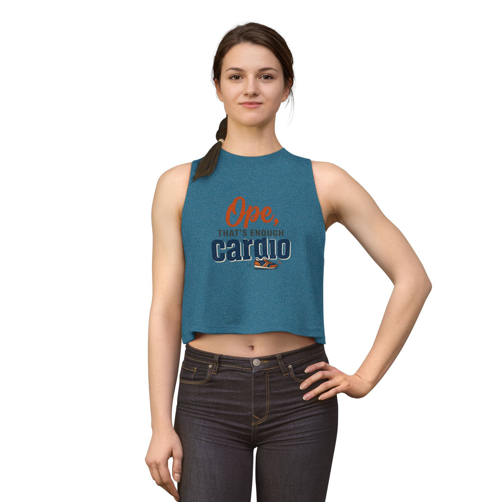 Ope, That's Enough Cardio Women's Crop Top