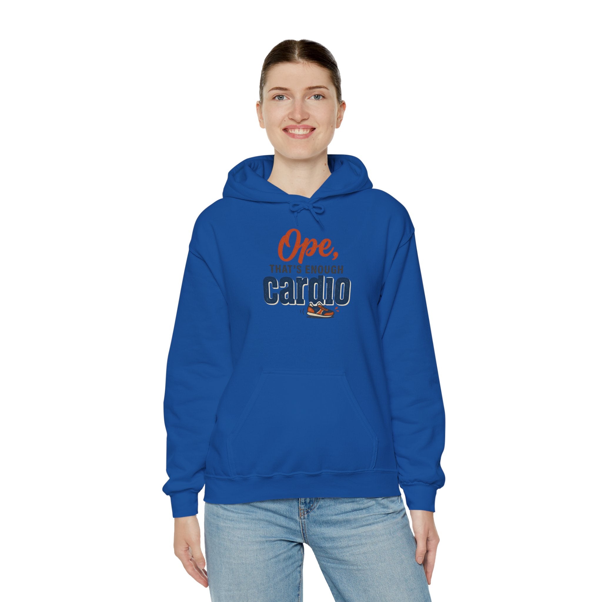 Ope, That's Enough Cardio Unisex Heavy Blend™ Hooded Sweatshirt